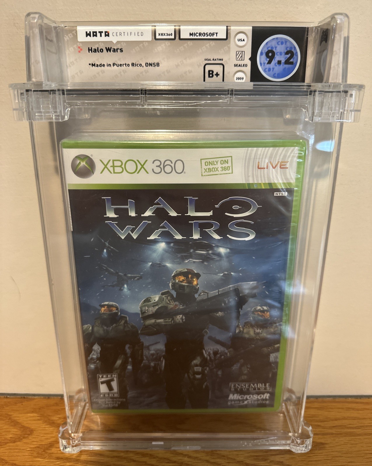 HALO WARS MICROSOFT XBOX 360 WATA 9.2 B+ SEAL DO NOT SELL BEFORE BUNGIE