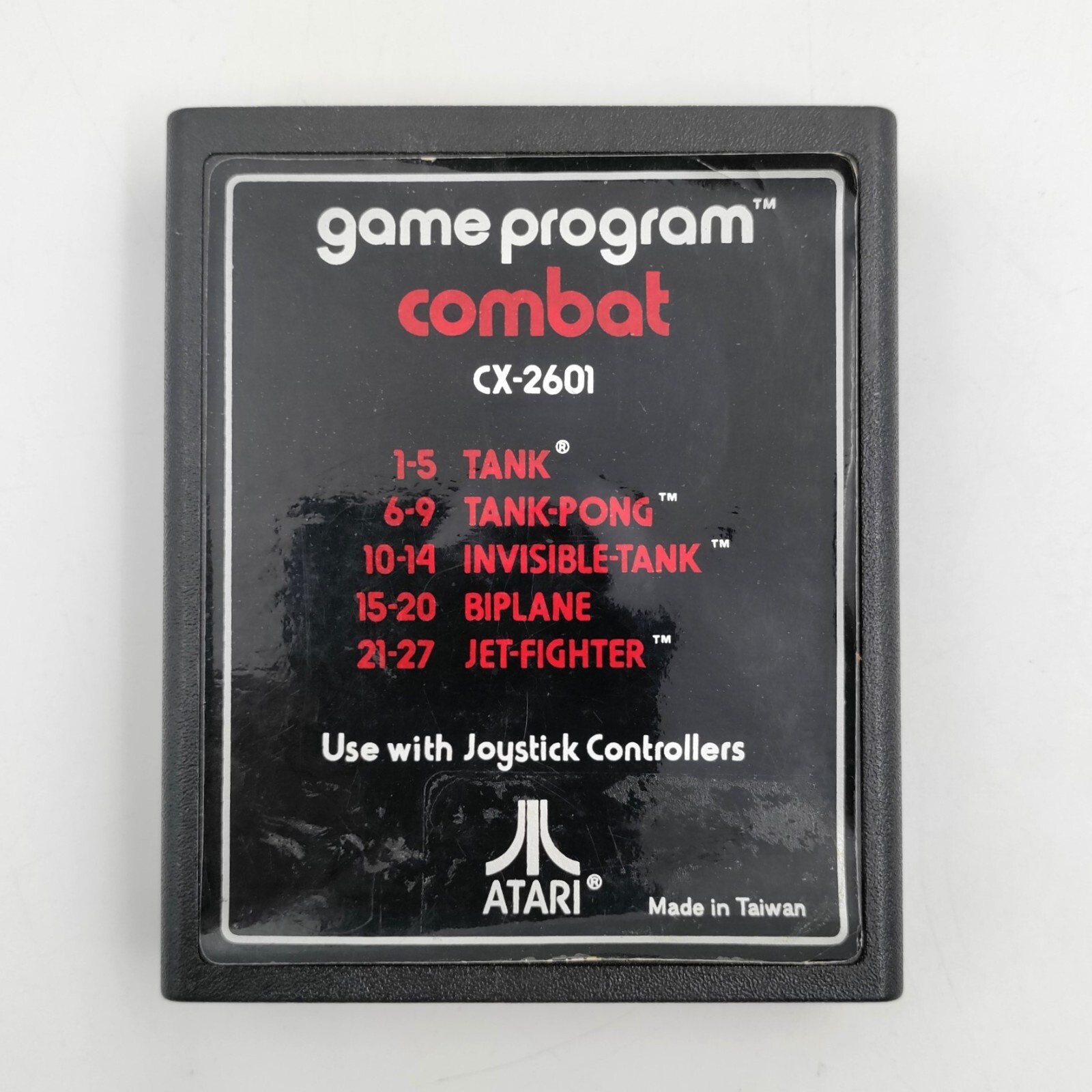 1978 Vintage ATARI 2600 COMBAT Video Game Program Cartridge CX-2601 – Tested