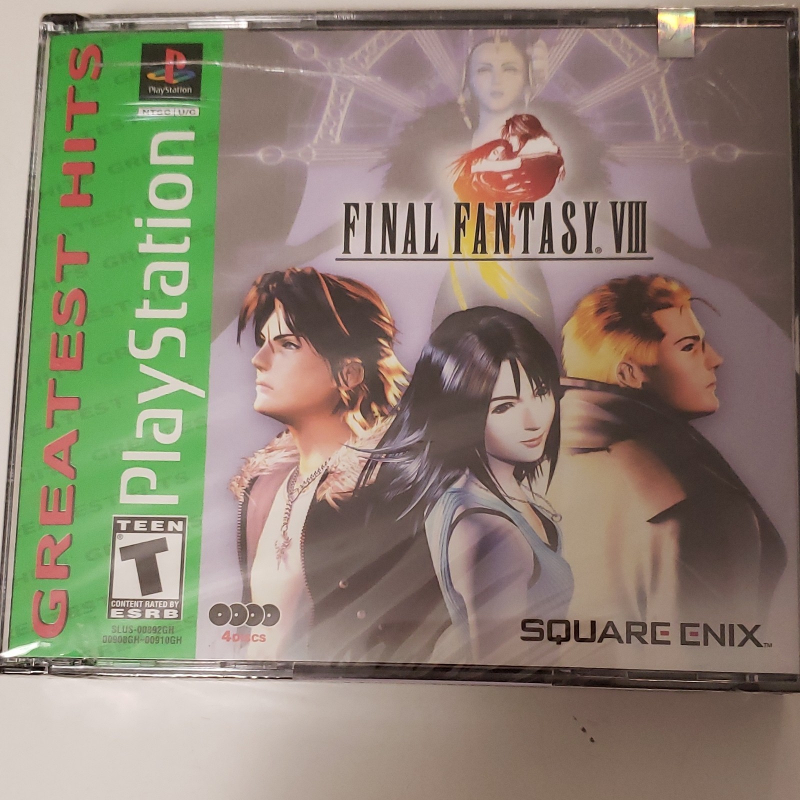 Square Enix Final Fantasy VIII Greatest Hits PS1 Game, T-Teen NTSC-U/C