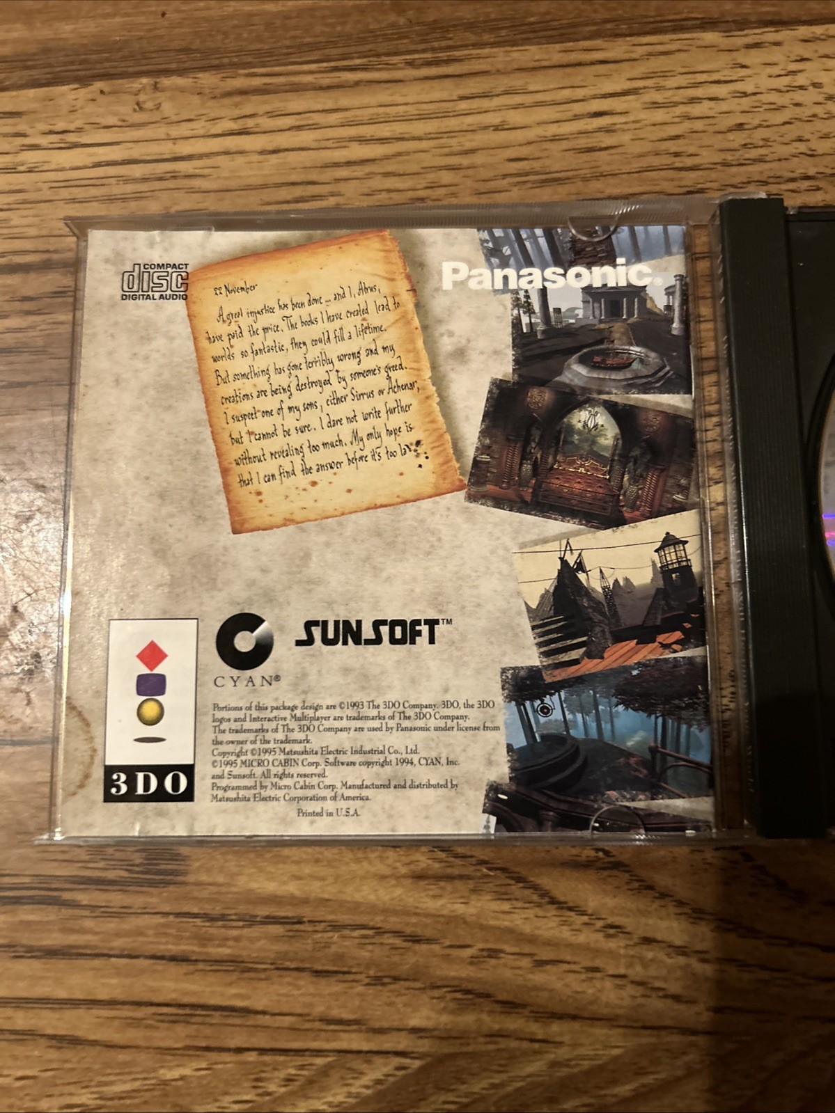 Myst Panasonic 3DO, 1995 – 3DO CD Video Game