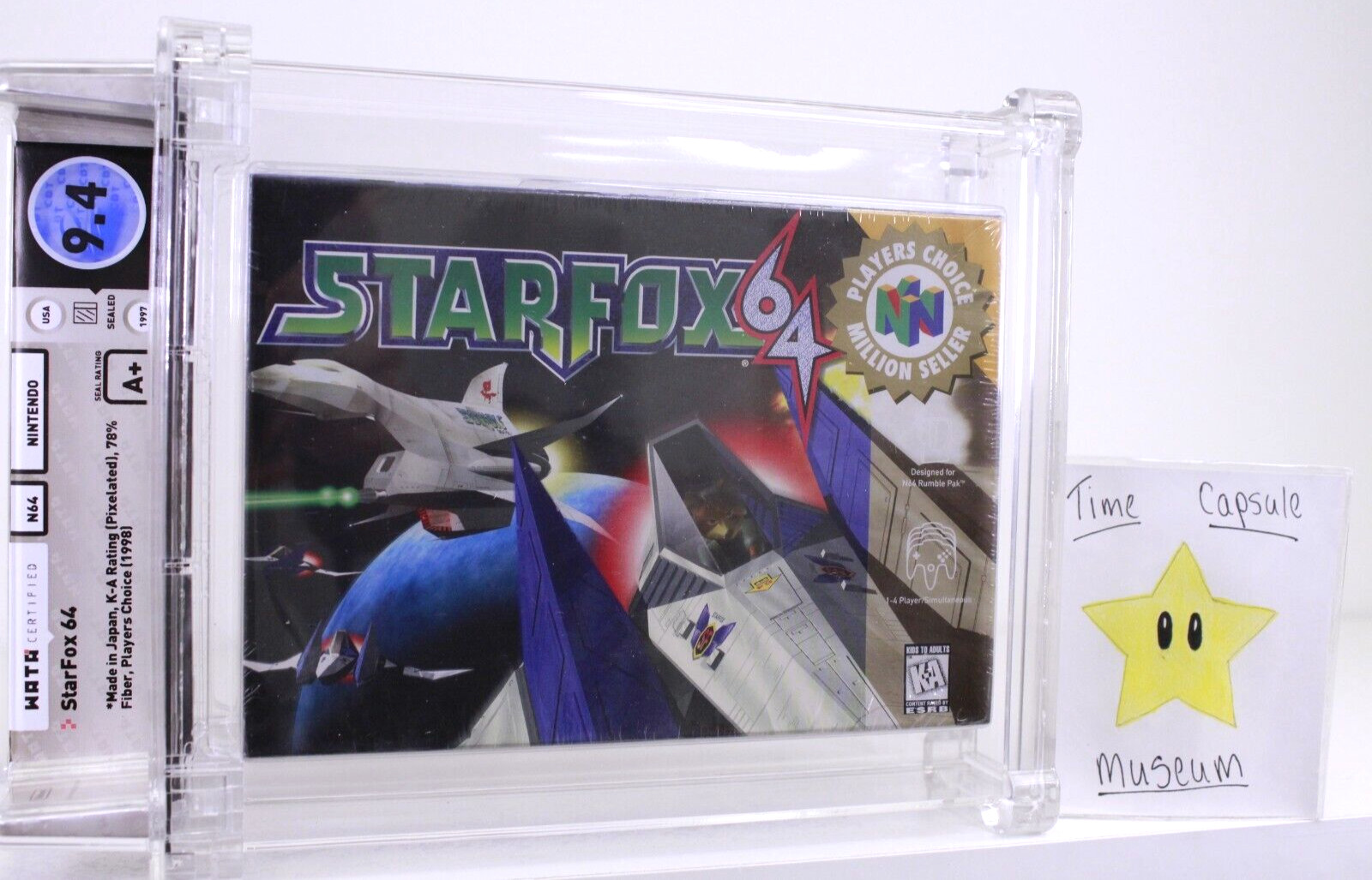 Star Fox 64 Nintendo N64 1997 Brand New Factory Sealed WATA 9.4 A+ MINT NIB