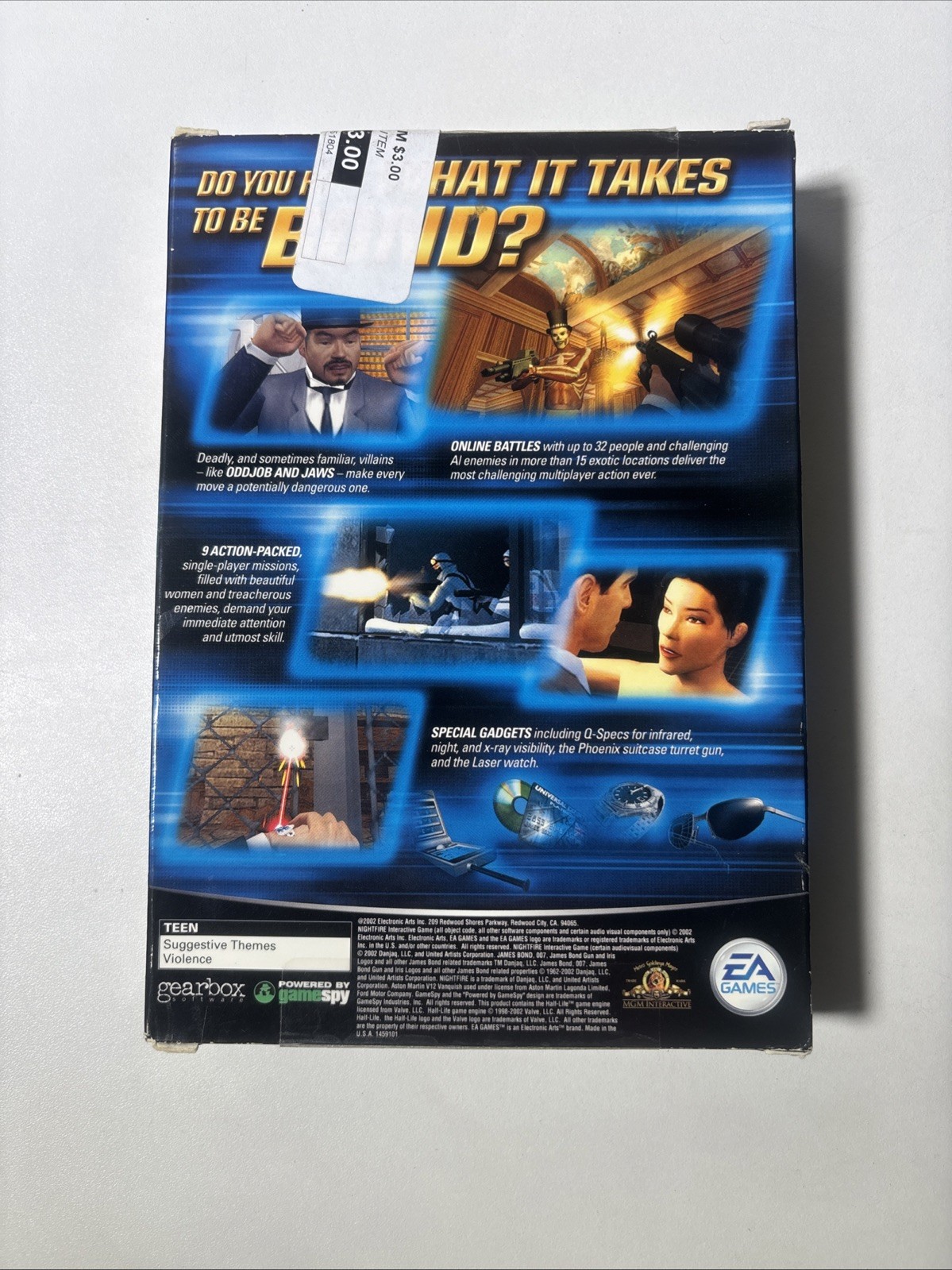 James Bond 007: Nightfire (PC, 2002) COMPLETE IN BOX