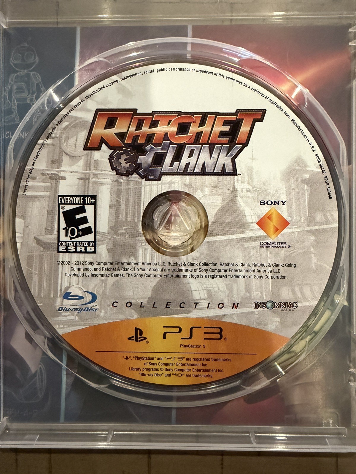 Ratchet & Clank Collection; Insert Included (Sony PlayStation 3, 2012)