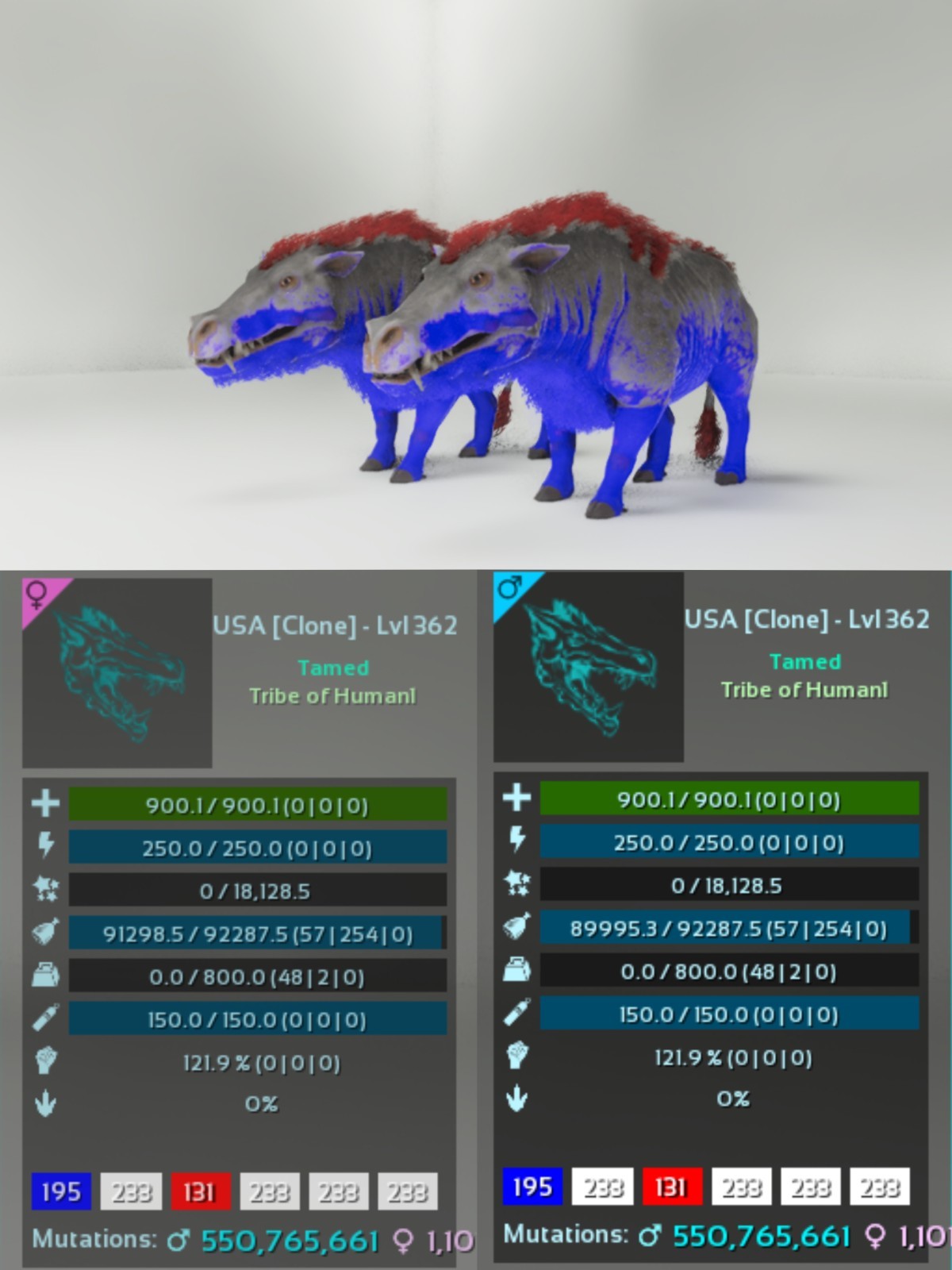 Level 362 Daeodon Pair ARK🦕 Survival Ascended ASA PVE PC/XBOX/PS