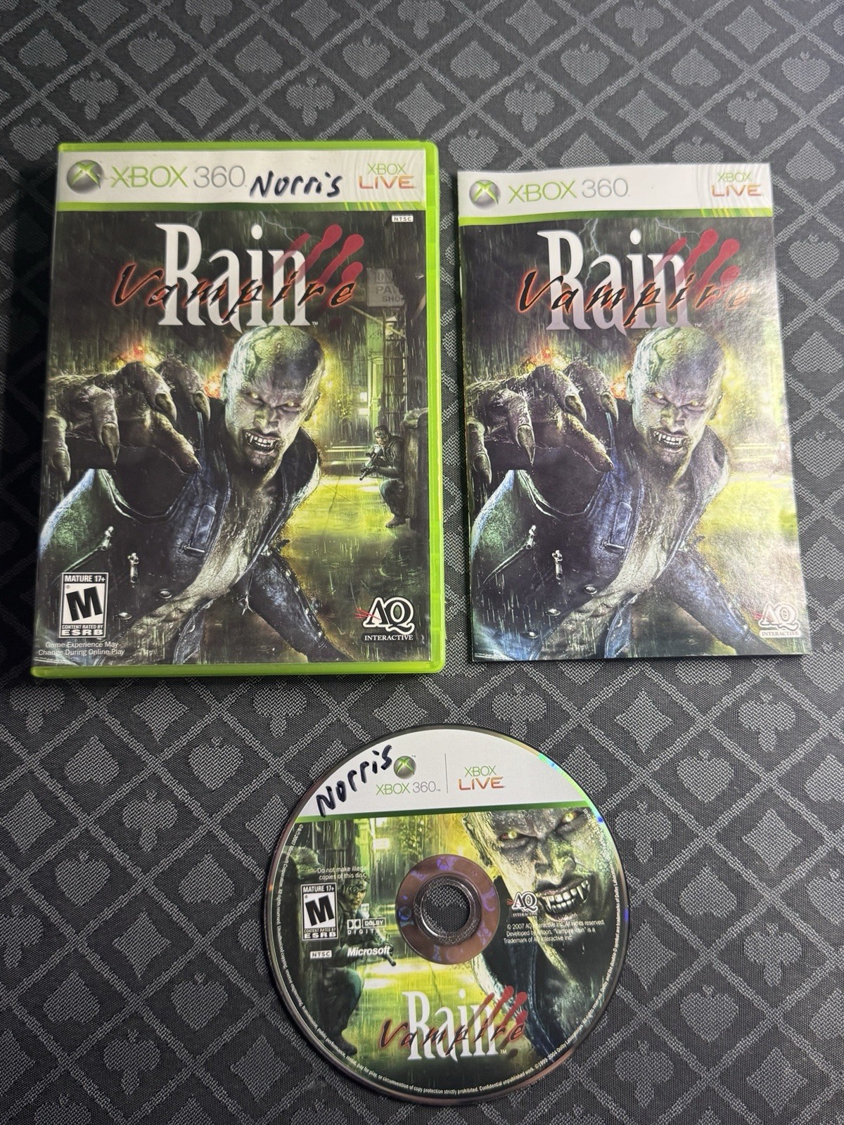 Vampire Rain (Xbox 360) – CIB – Tested – Mint Disc – Free Shipping
