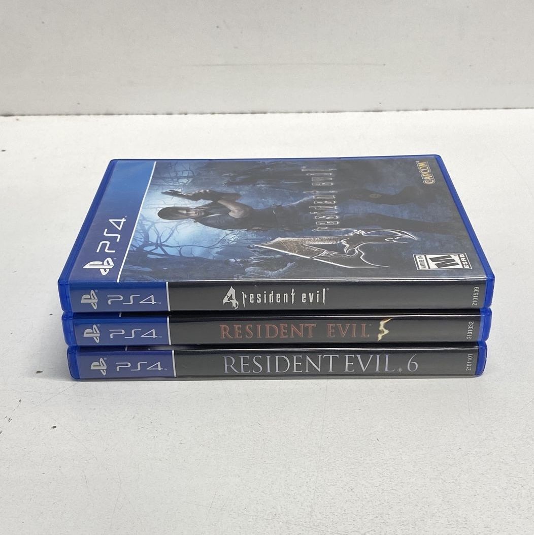 Resident Evil 4 5 6 Capcom PlayStation 4 PS4 Game Lot 3 Games