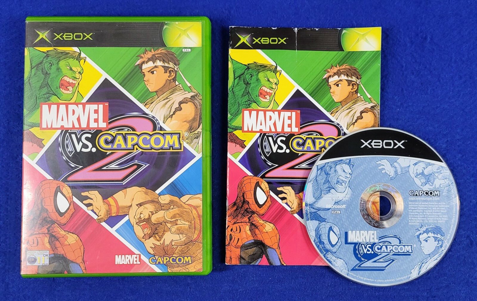 xbox MARVEL vs CAPCOM 2 Game Microsoft PAL UK VERSION