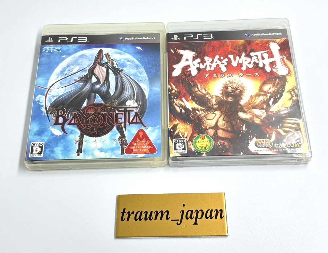 PS3 Asura’s Wrath Bayonetta PlayStation 3 Set 2 Lot Japan Import Game Tested