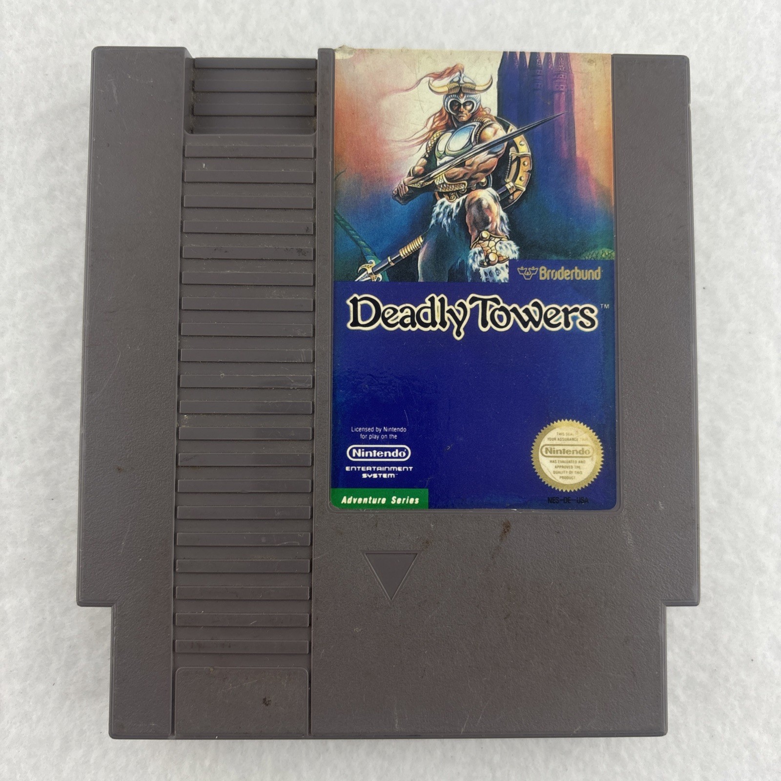 Deadly Towers NES Nintendo – 5 Screw Cartridge – Tested Working – Brøderbund