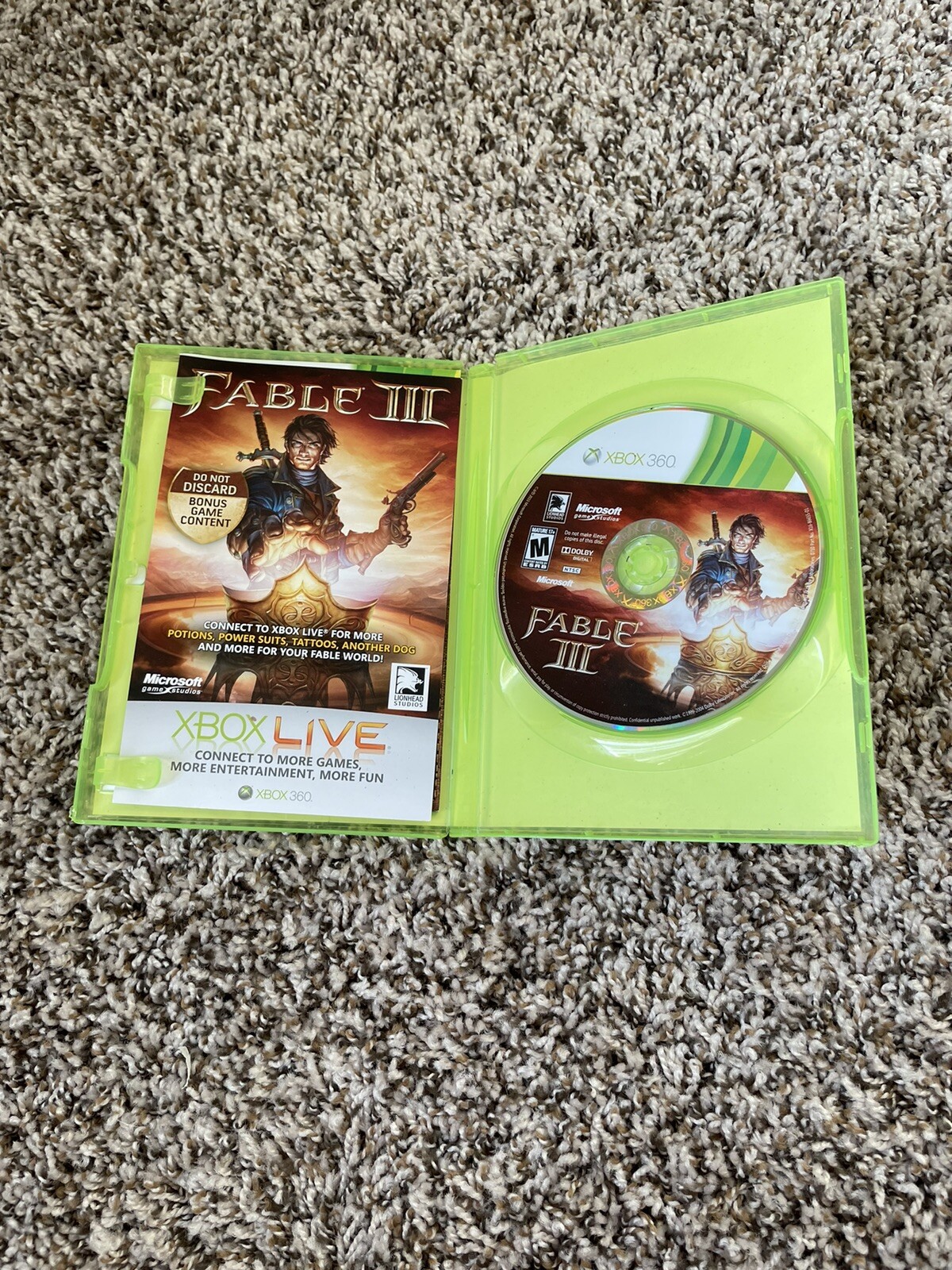 Fable III (Microsoft Xbox 360, 2010) Tested- Money Back Guarantee