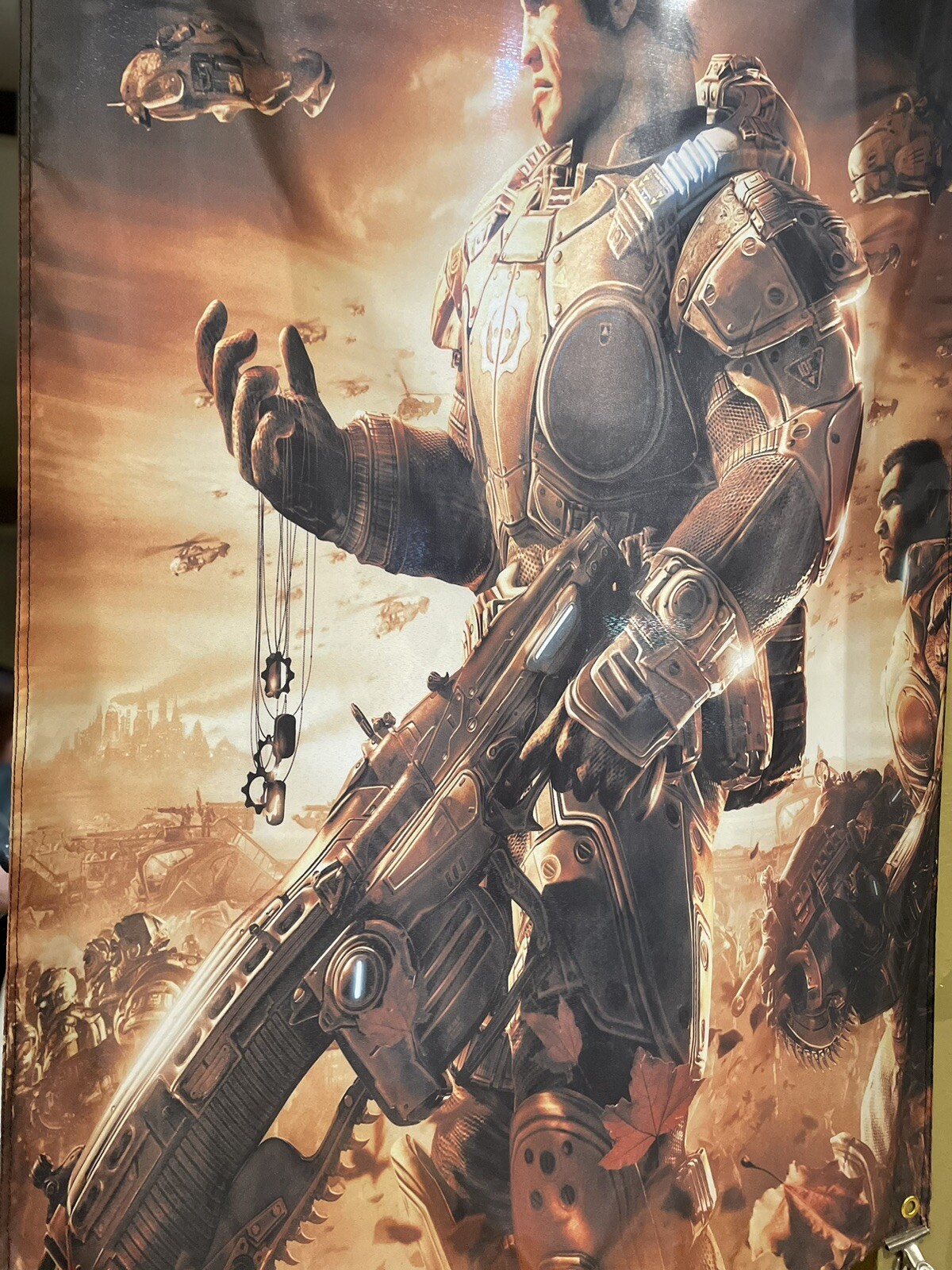 Gears Of War 2 5ft Flag Microsoft XBOX 360 2008 Poster GOW