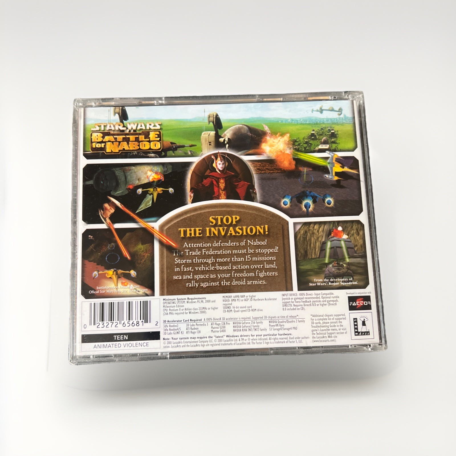Star Wars: Battle for Naboo (PC, 2001) PC Game Video Game New Sealed