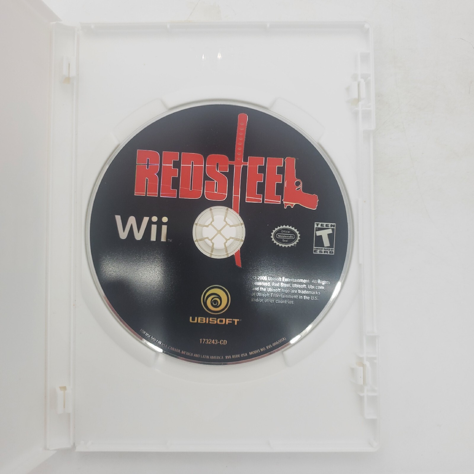 Red Steel Nintendo Wii Ubisoft First Person Shooter And Sword Fighting No Manual