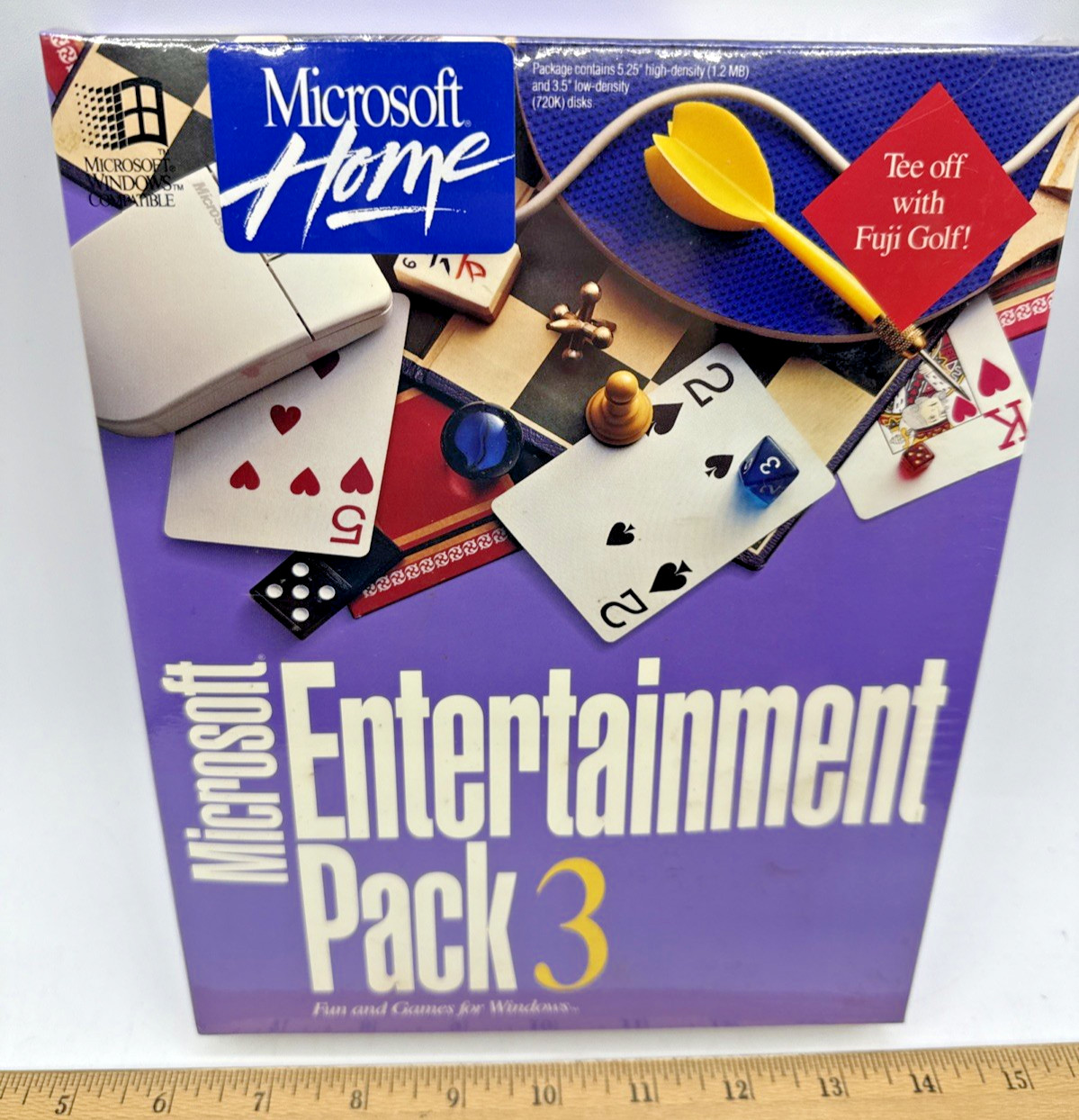 Microsoft Entertainment Pack 3 Fun and Games for Windows SEALED Big Box Promo