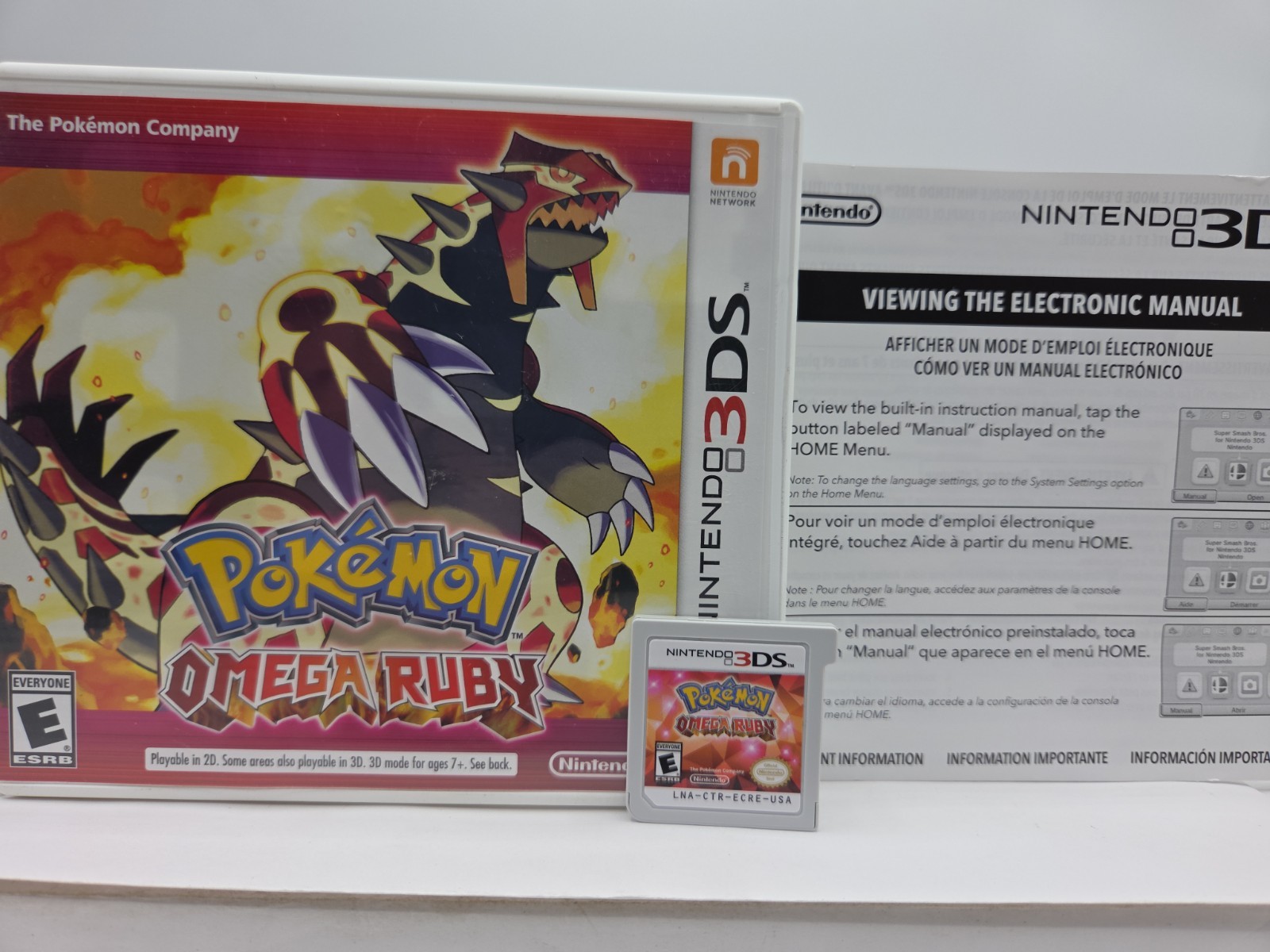 Pokemon Omega Ruby Nintendo 3DSAuthentic Genuine Complete CIB