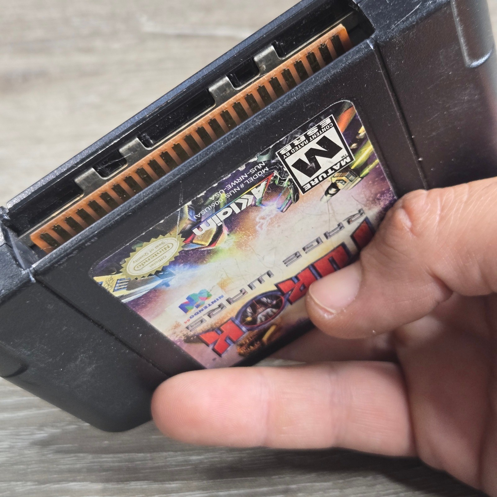 Nintendo Turok Rage Wars N64 Black Cartridge Shooter Tested NUS-006