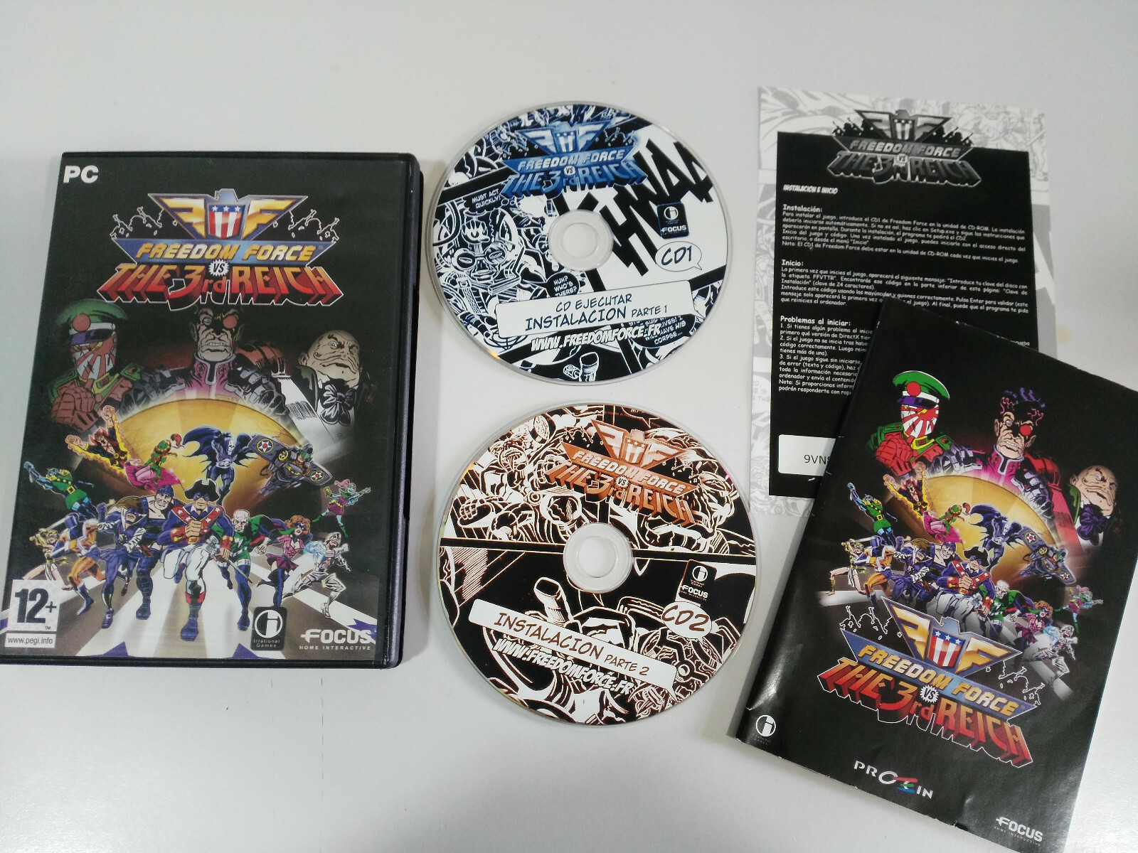Freedom Force Vs The 3rd Reich Focus Juego Para PC 2 X CD-Rom Edicion España PAL