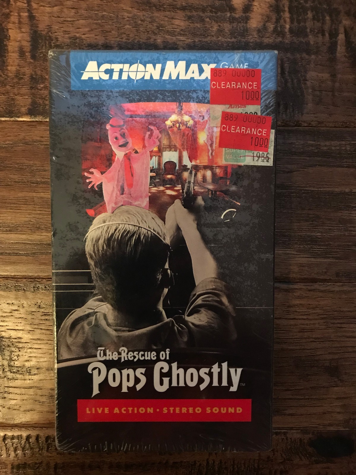 1987 WOW “ACTION MAX” (THE RESCUE OF POPS GHOSTLY) VHS Game, NEW! SEALED!