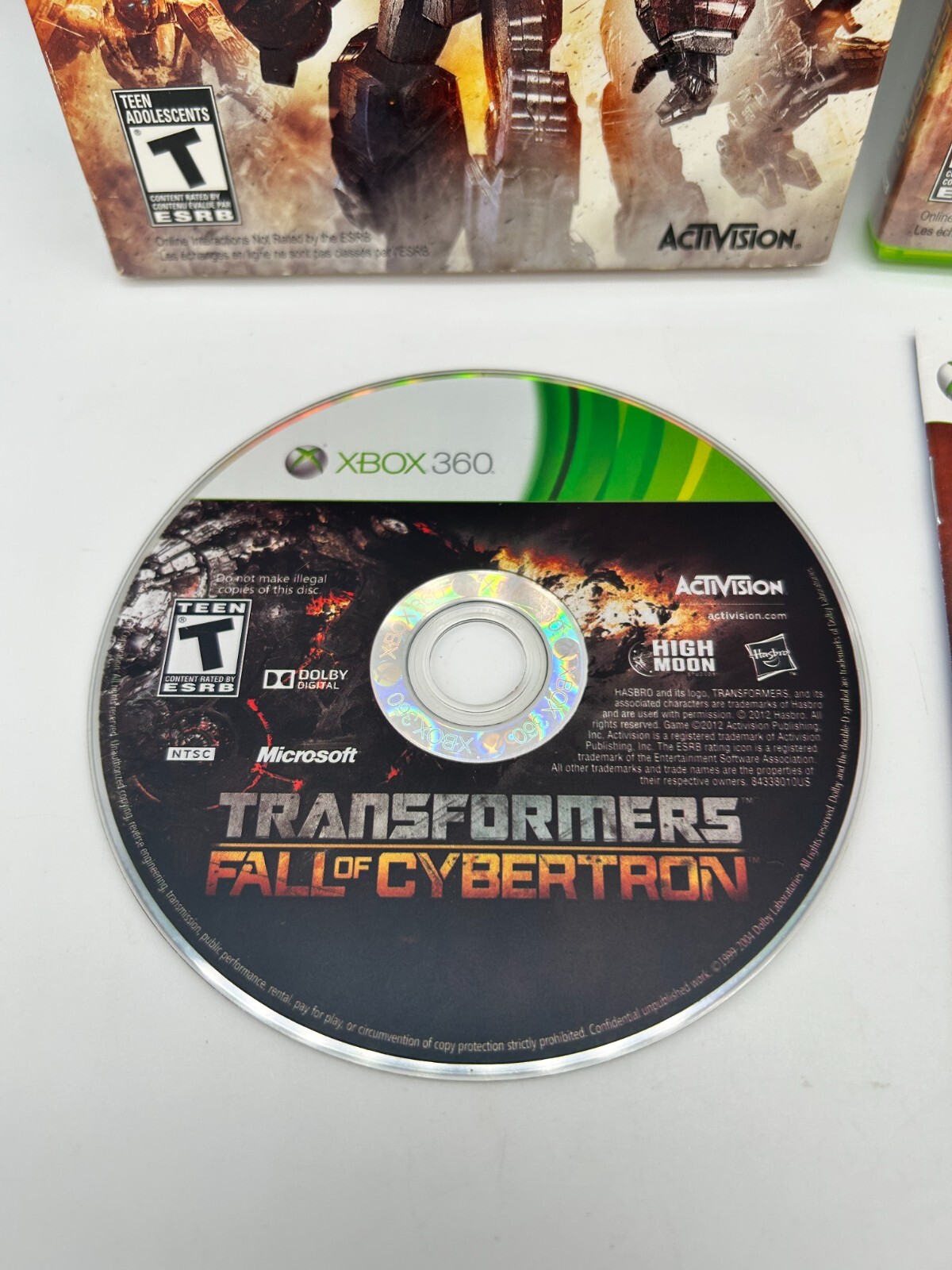 TRANSFORMERS WAR OF CYBERTRON Microsoft Xbox 360 CIB Complete Box Manual Tested