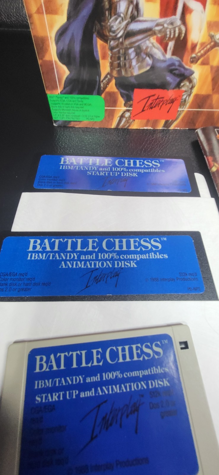 Battle Chess By Interplay Big Box PC Game 1990 IBM Tandy Windows Floppy Disk 3.0