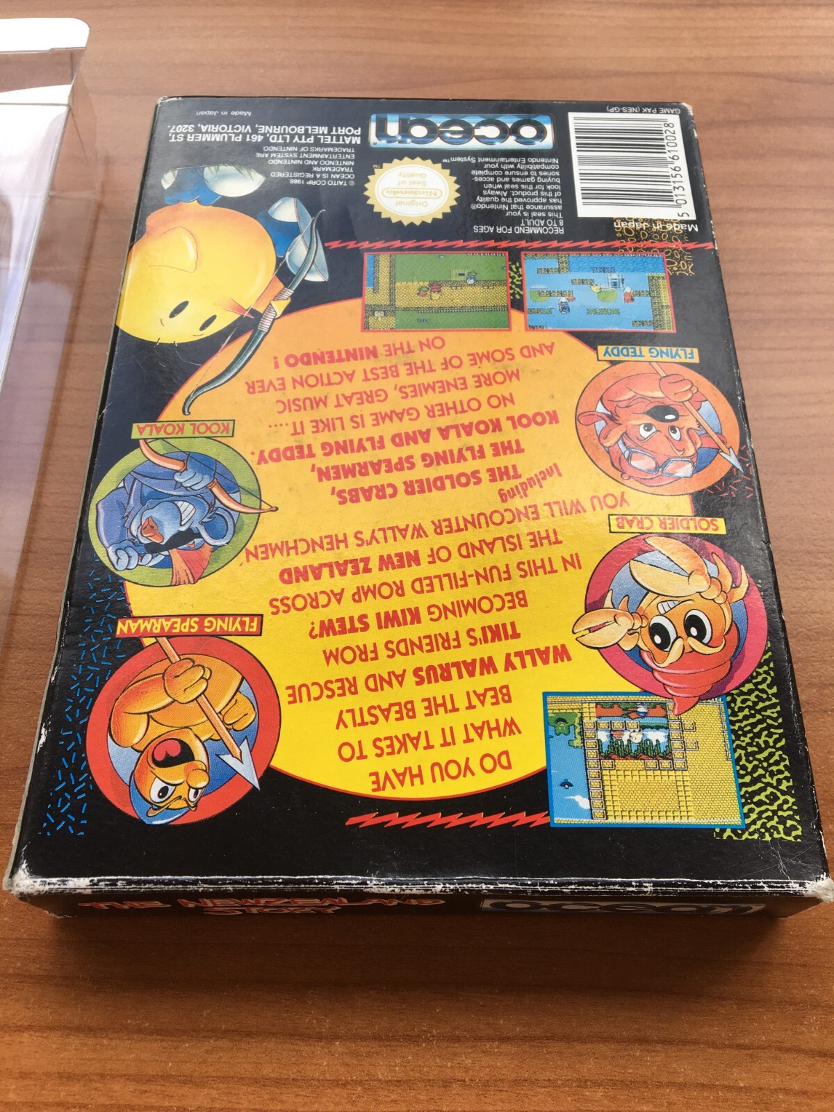 Nintendo NES Game: The New Zealand Story PAL-A CIB MATTEL AUS