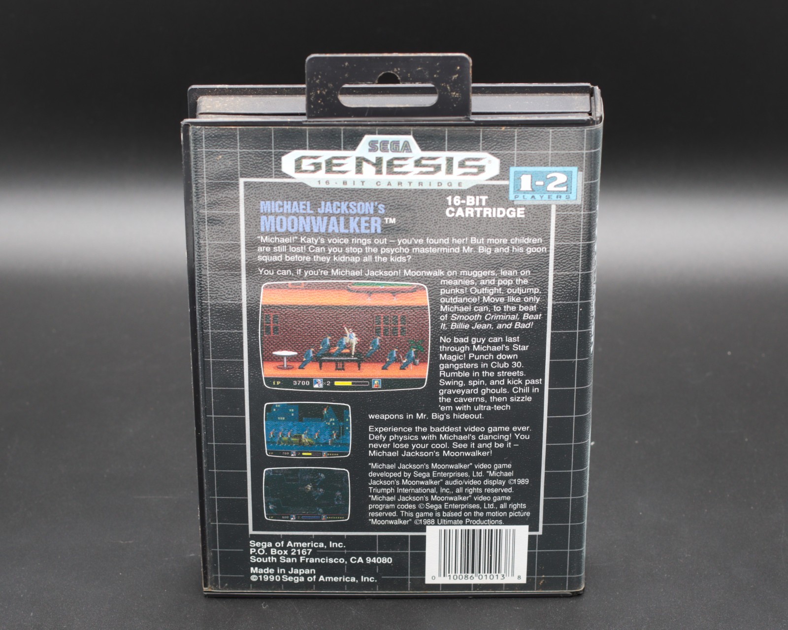 Michael Jackson’s Moonwalker Sega Genesis Case W/ Hangtab & Cartridge Authentic
