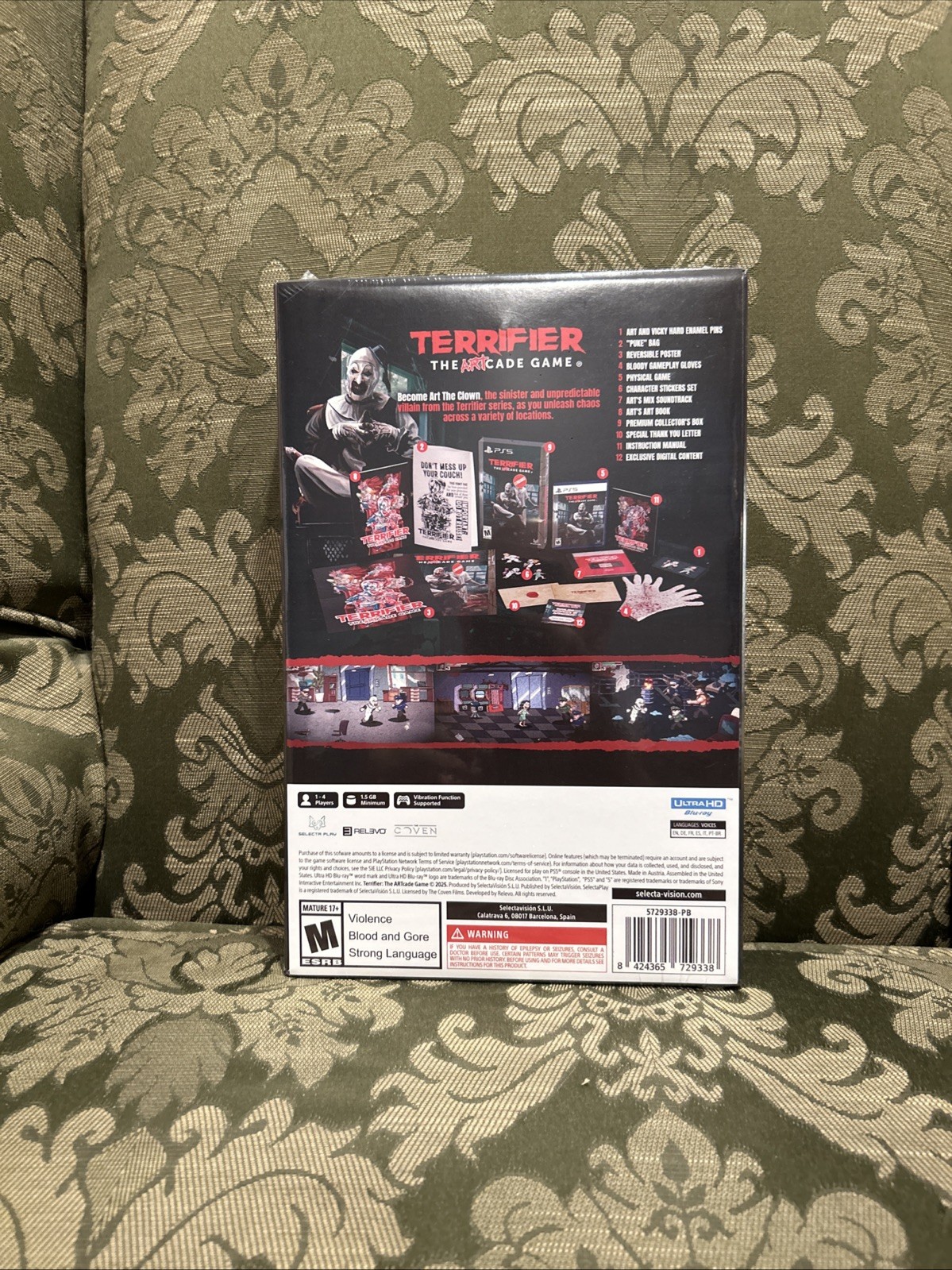 Terrifier: The ARTcade Game Limited Edition – Sony PlayStation 5 New Sealed