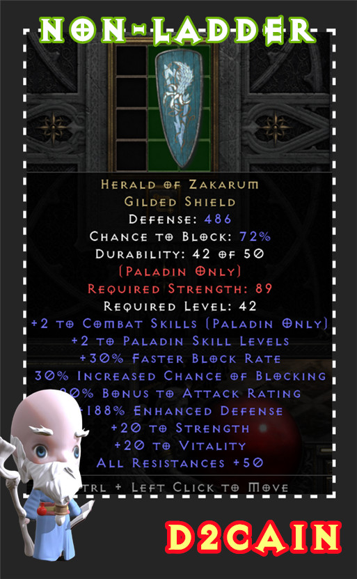 Diablo 2 SC⭐️Non-Ladder⭐️Herald of Zakarum⭐️Aerin Shield HOZ⭐️PC/SWITCH/PS