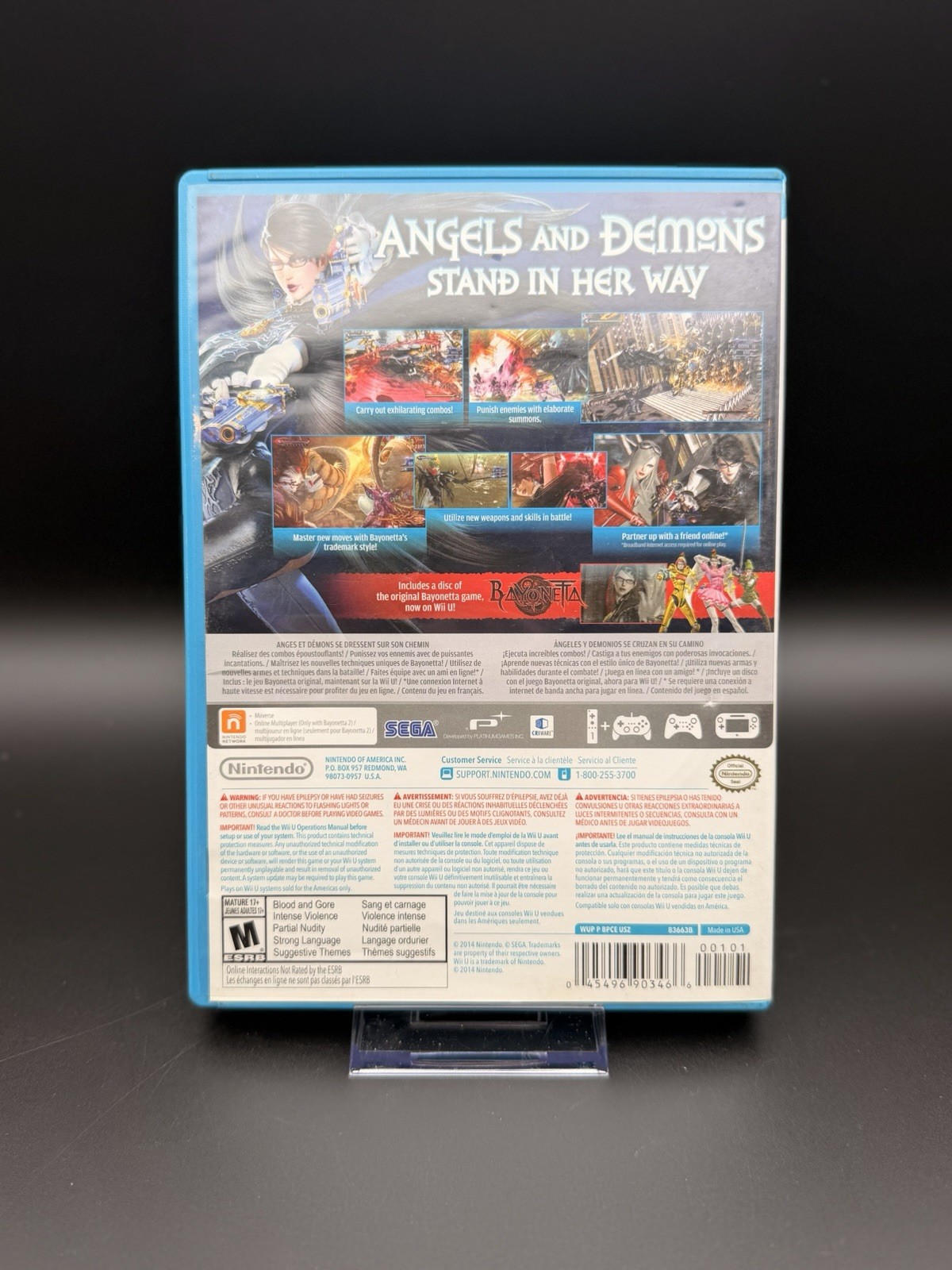 Bayonetta 2 Nintendo Wii U + Bayonetta 1 Bonus Complete CIB Authentic