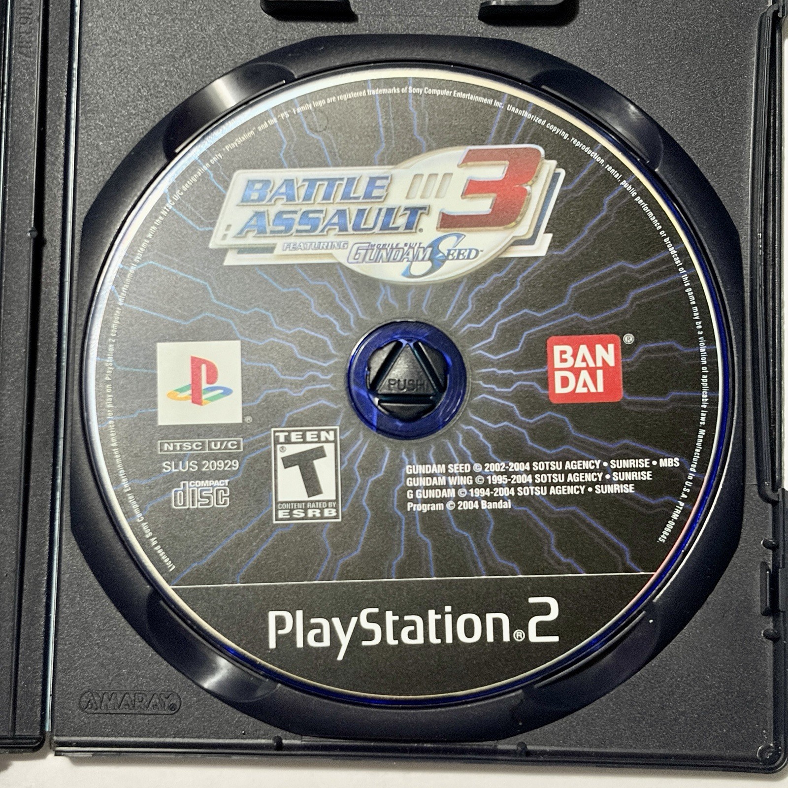Battle Assault 3 Featuring Gundam Seed (Sony PlayStation 2, 2004) PS2 Video Game