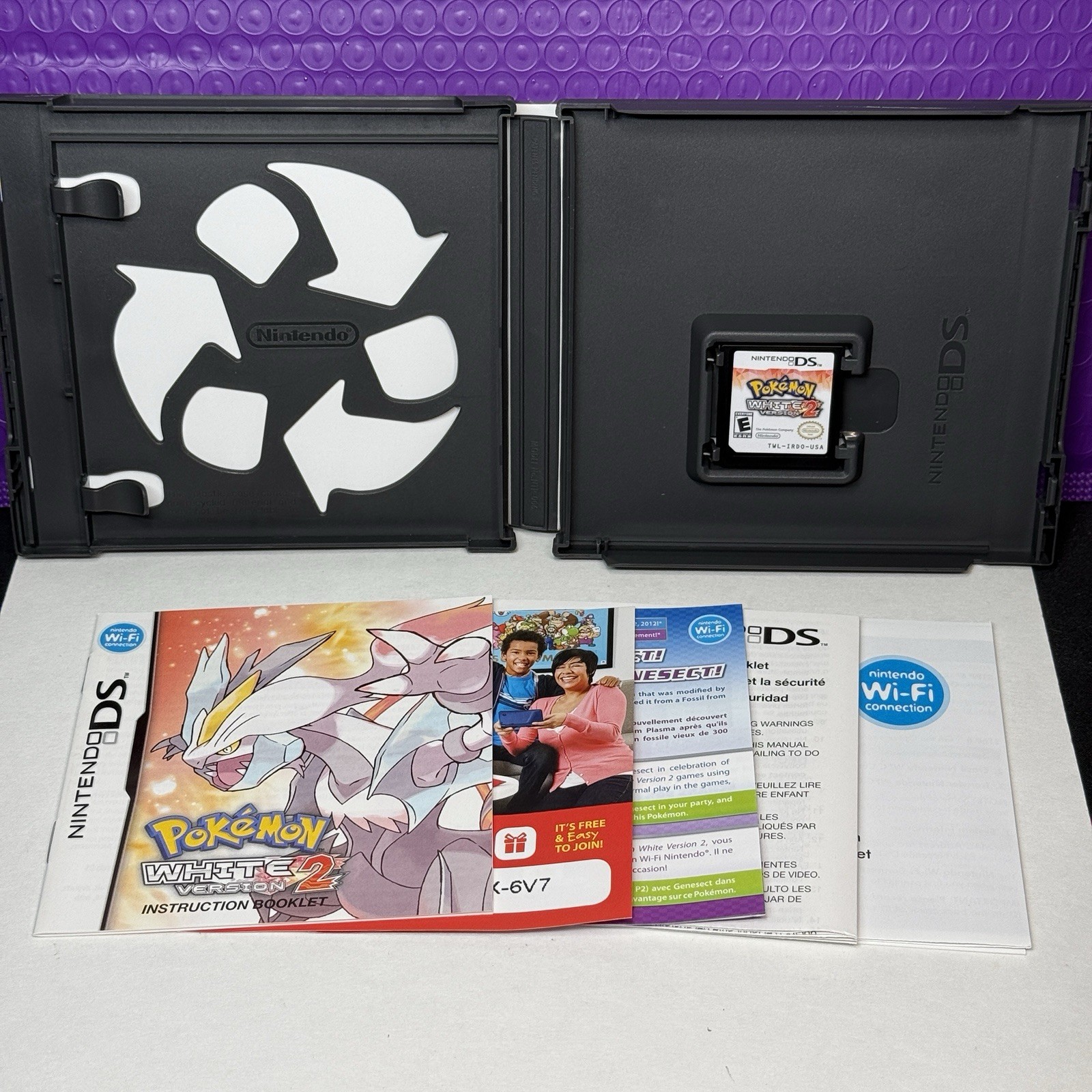 Pokemon White Version 2 [Nintendo DS – Authentic] Complete CIB Game Case Inserts