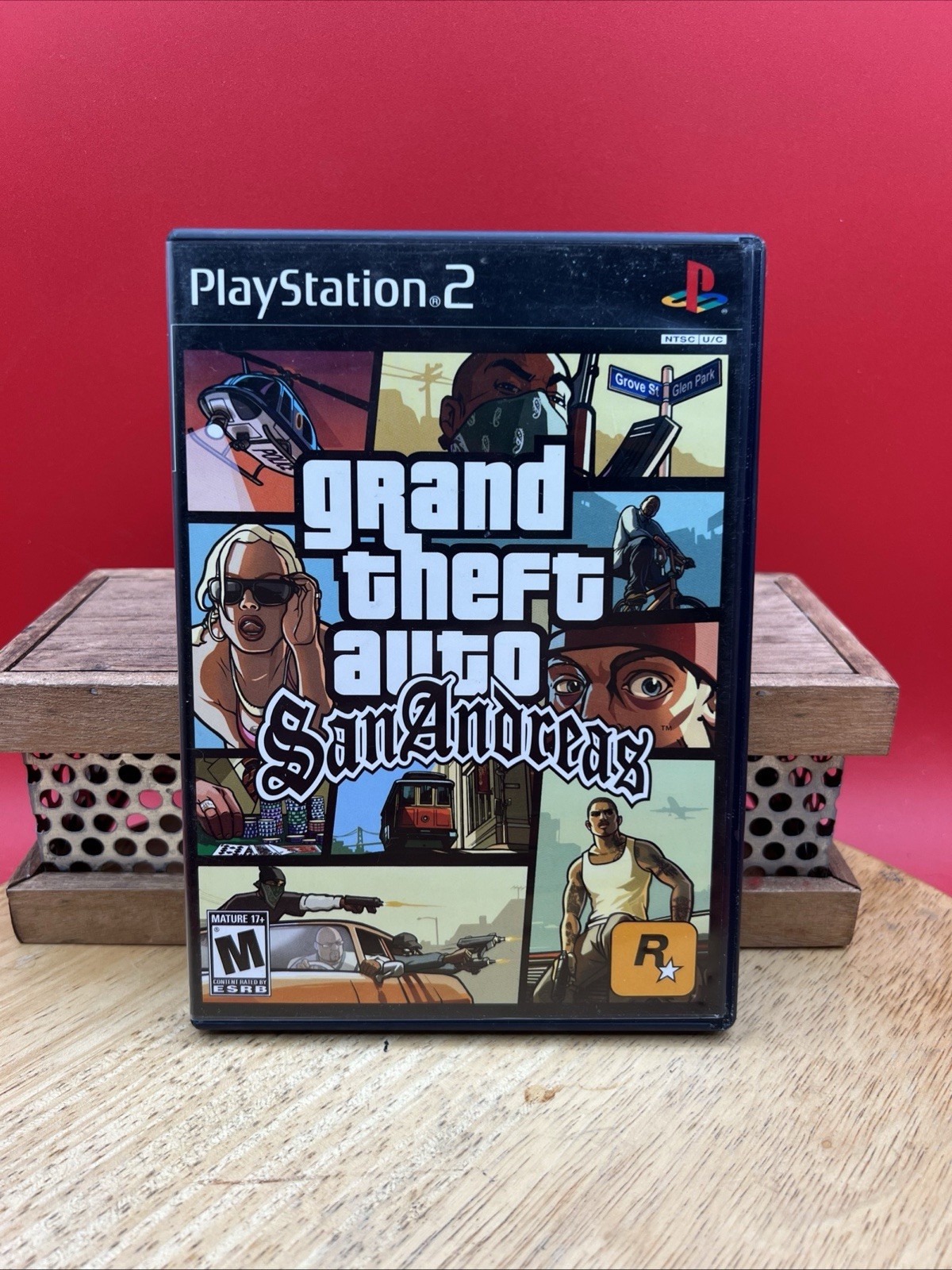 Grand Theft Auto San Andreas PS2 PlayStation 2 Complete CIB + Map