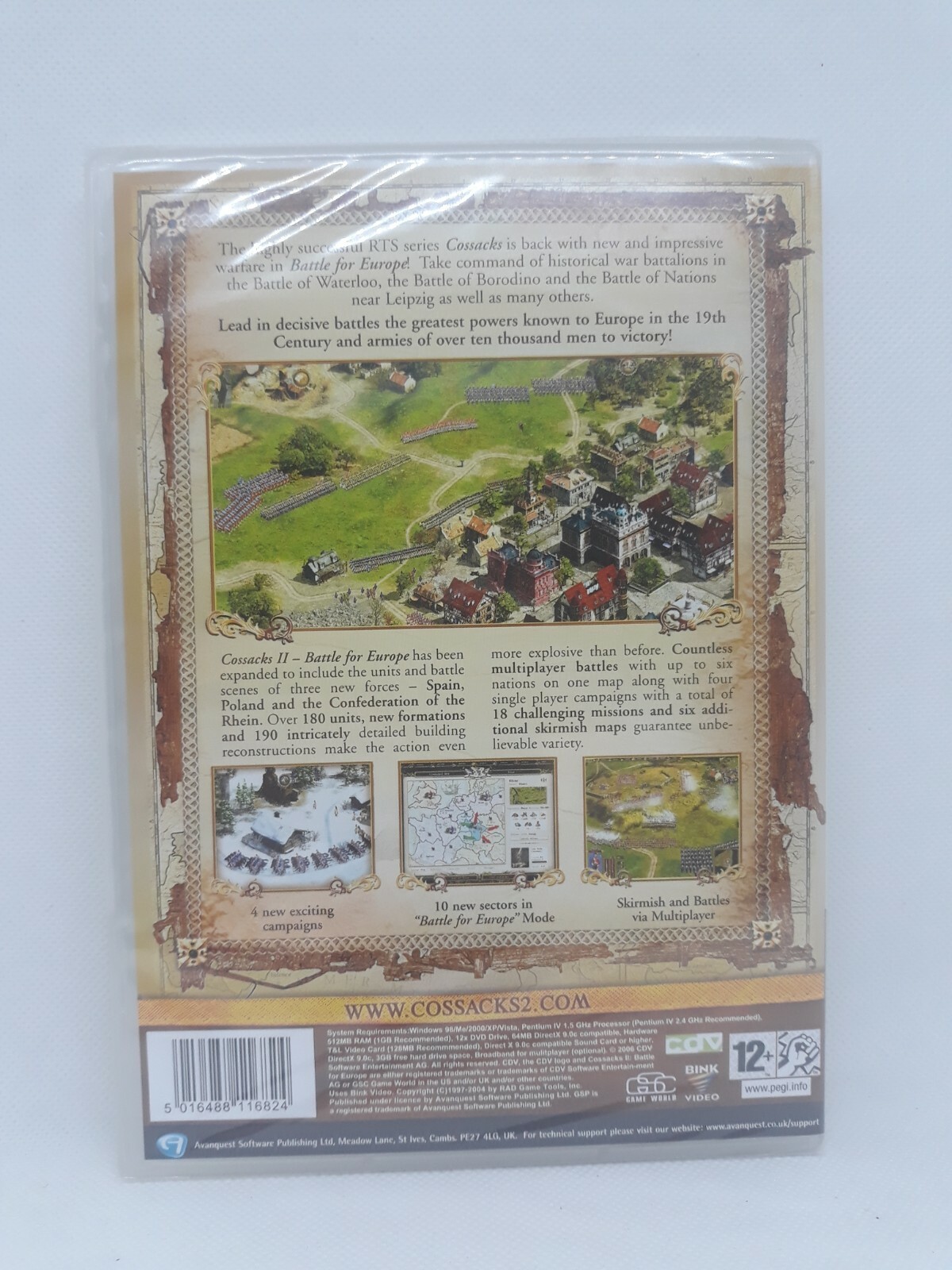 Cossacks II: Battle for Europe PC DVD * Brand New & Sealed * Windows Vista / XP