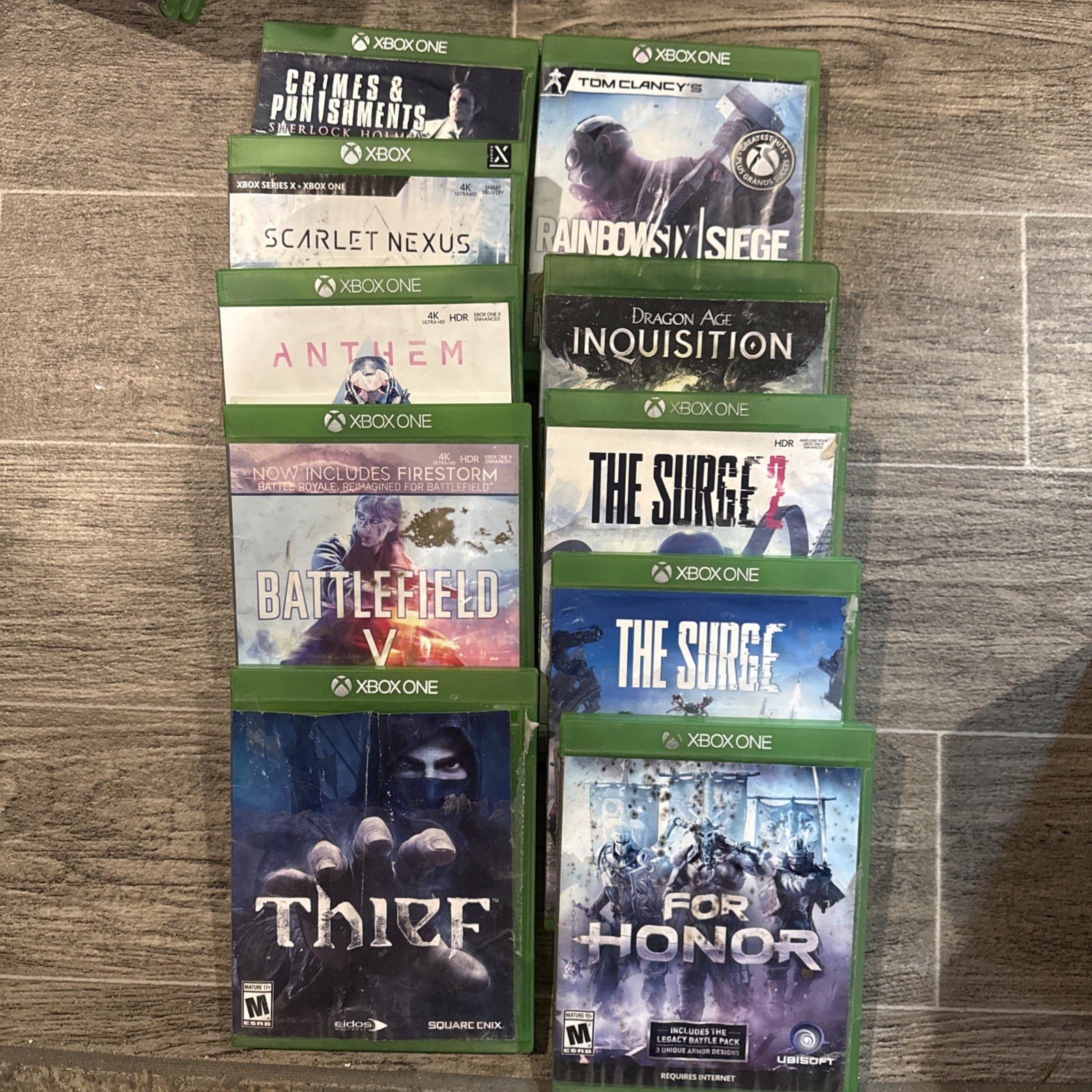 Xbox One Game Lot Scarlet Nexus Surge 1 & 2 Dragon Age Battlefield V 10 Games