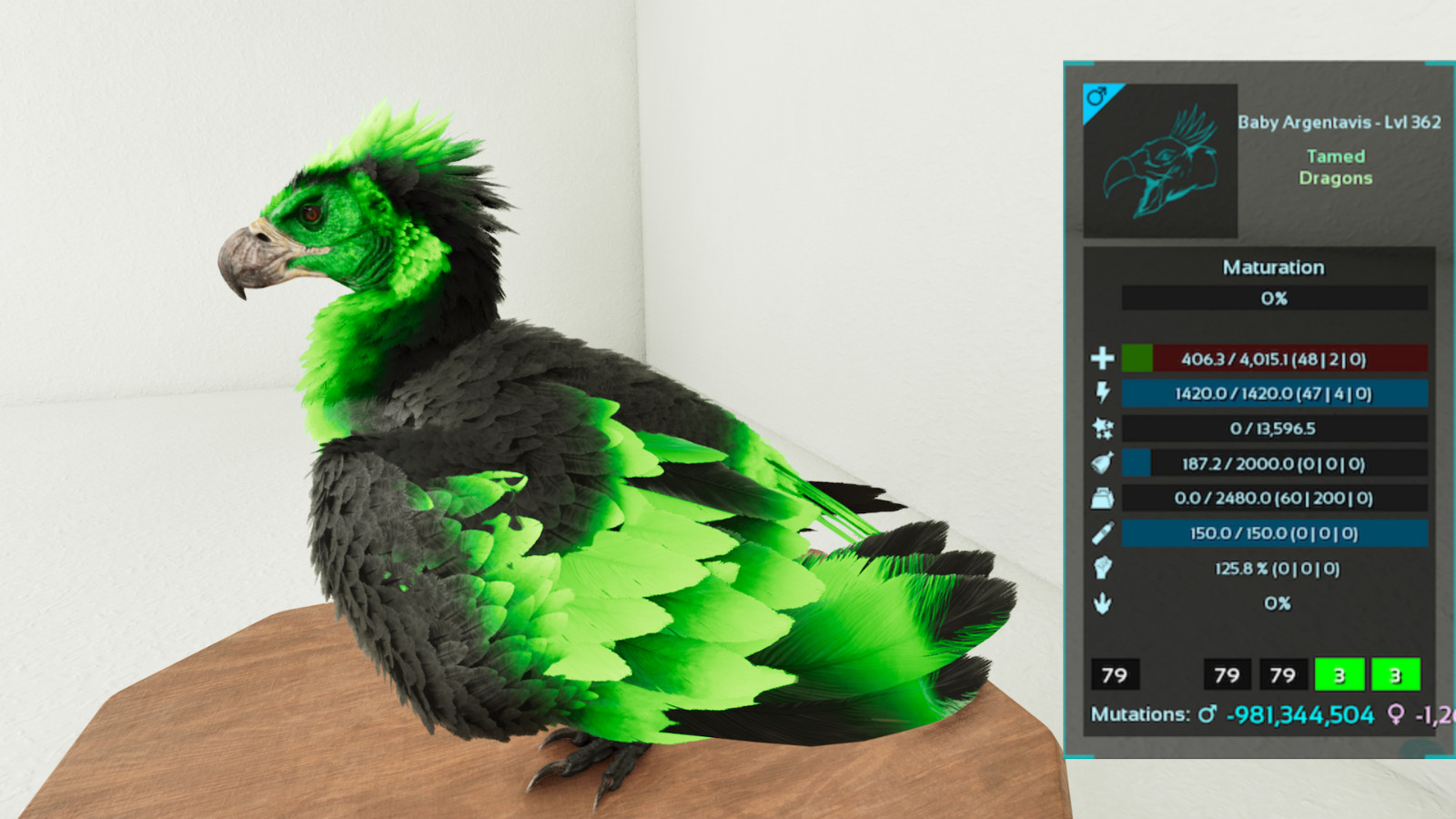 🔥ARK Survival Ascended OFFICIAL PVE – PAIR ADULT DINOS MONSTER TOP STATS
