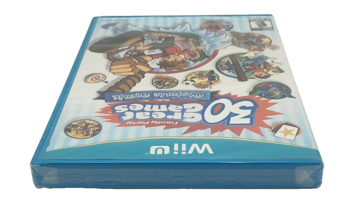 Family Party: 30 Great Games Obstacle Arcade (Nintendo Wii U, 2012) New US Ver.