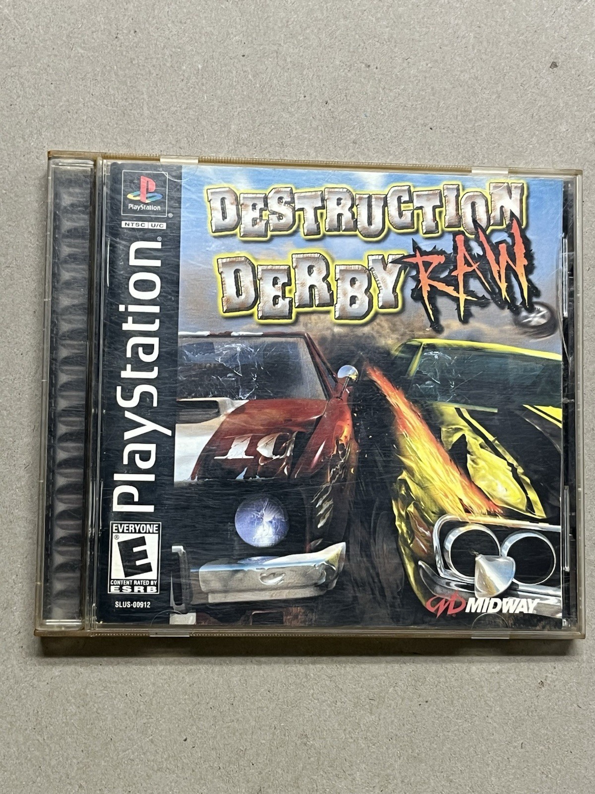 Destruction Derby Raw (Sony PlayStation 1, 2000) tested working