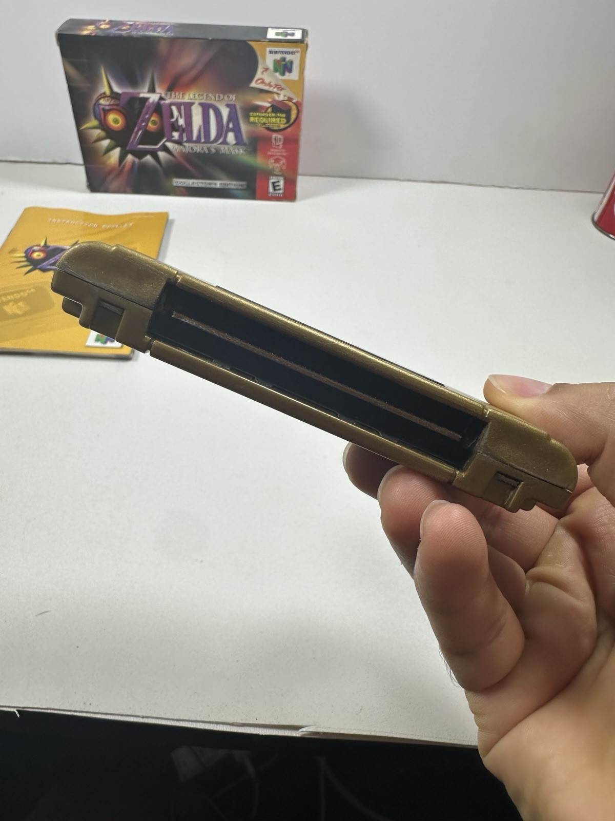 Zelda Majora’s Mask Collector’s Edition N64 Gold Cart CIB Tested