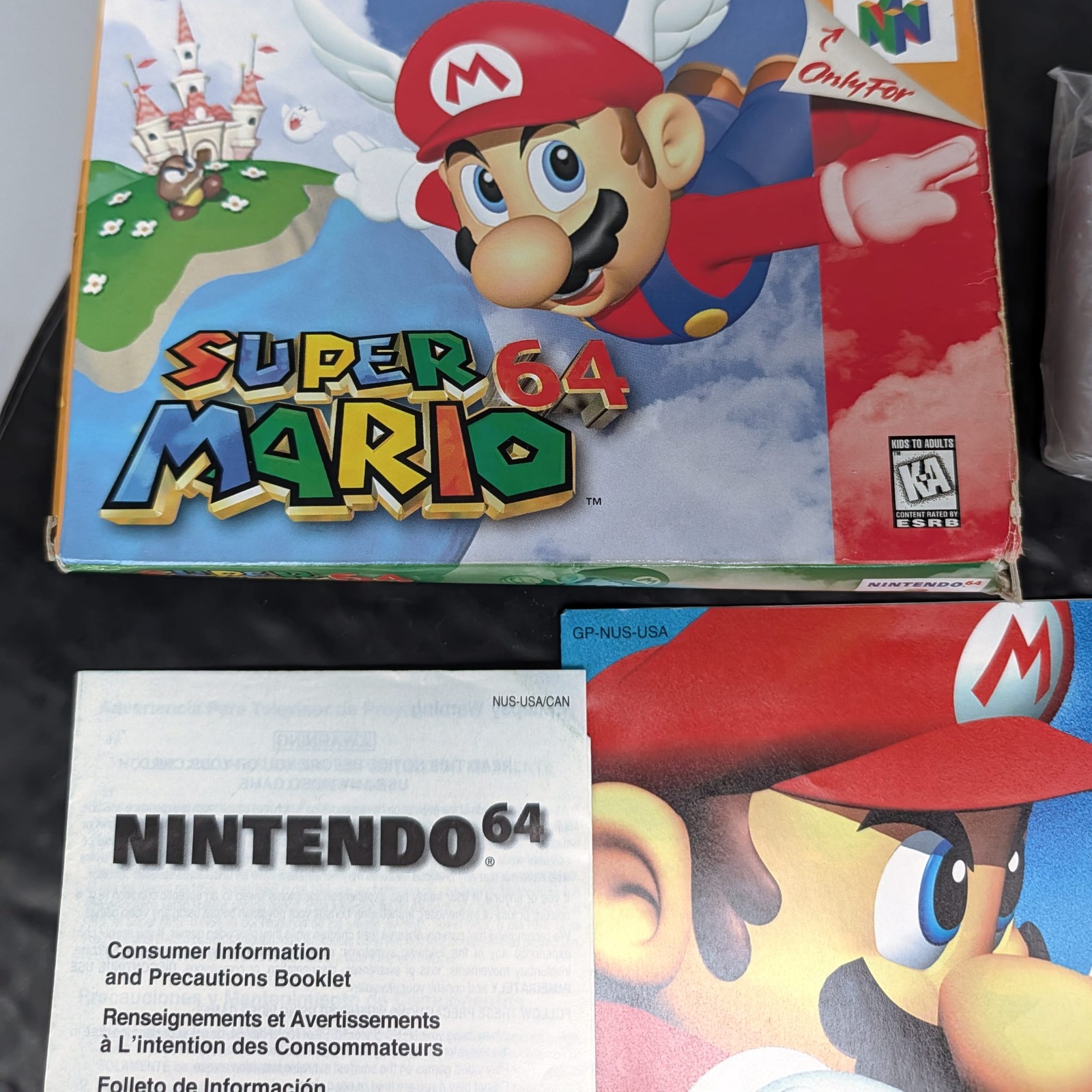 Super Mario 64 Nintendo 64 N64 Complete CIB Box+Game+Manual+Inserts USA ð