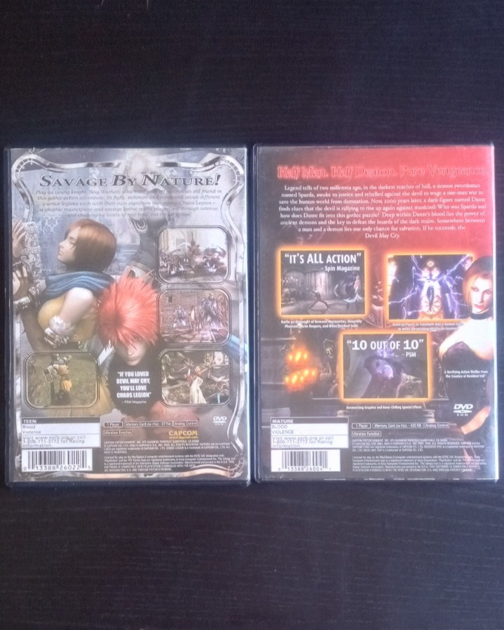 Chaos Legion & Devil May Cry: Lot of 2 Capcom PS2 Hack-and-Slash Games (Tested)