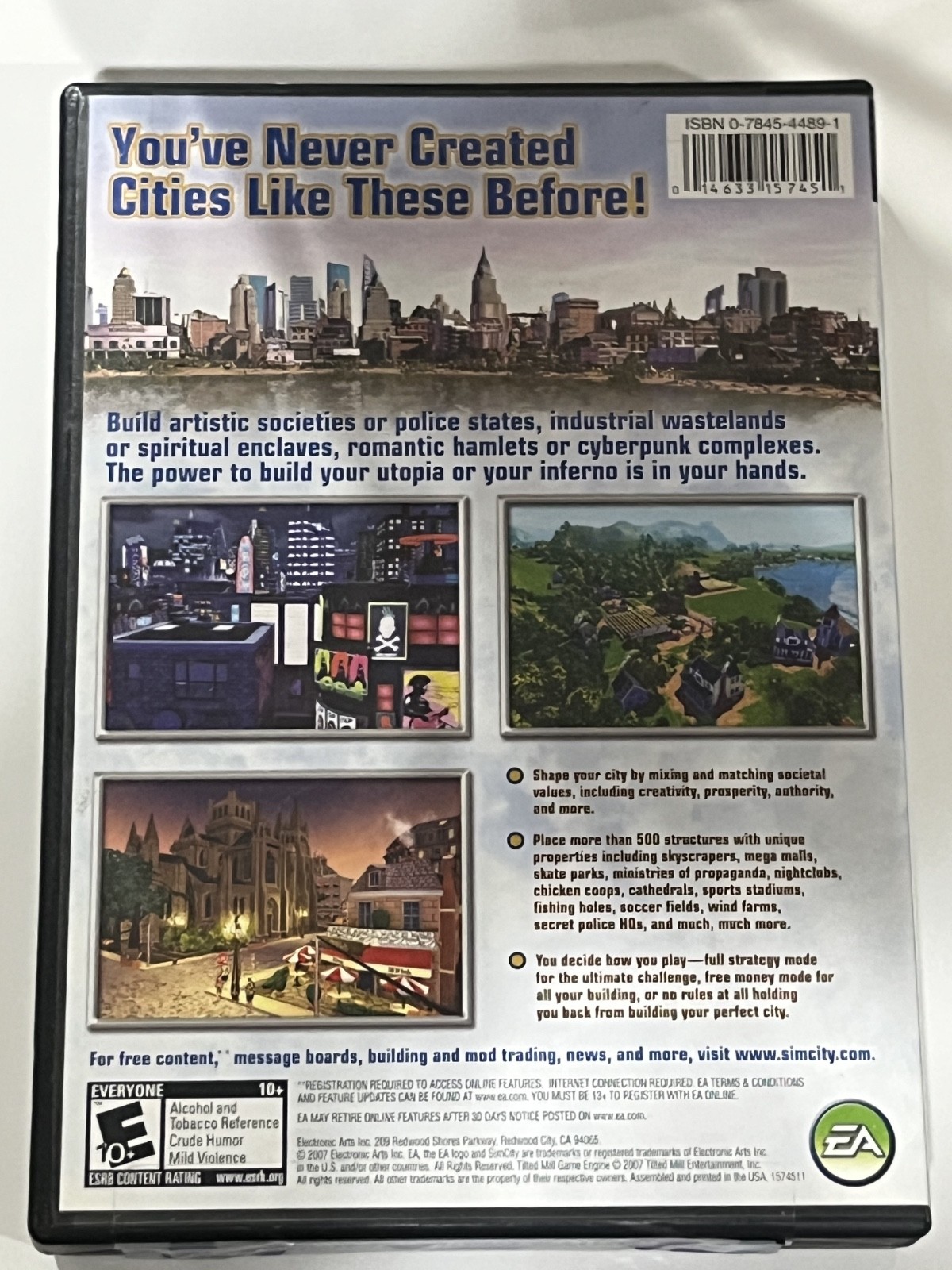 SimCity Societies PC DVD Factory Sealed EA Security Seal Maxis Windows NEW