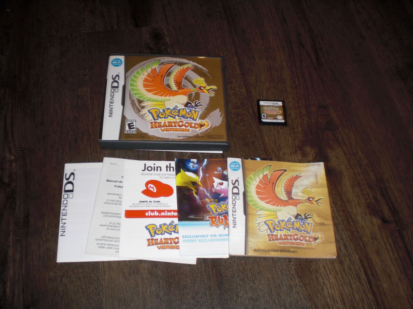 AUTHENTIC Pokemon HeartGold Version GENUINE Nintendo DS 3DS XL CIB COMPLETE OEM