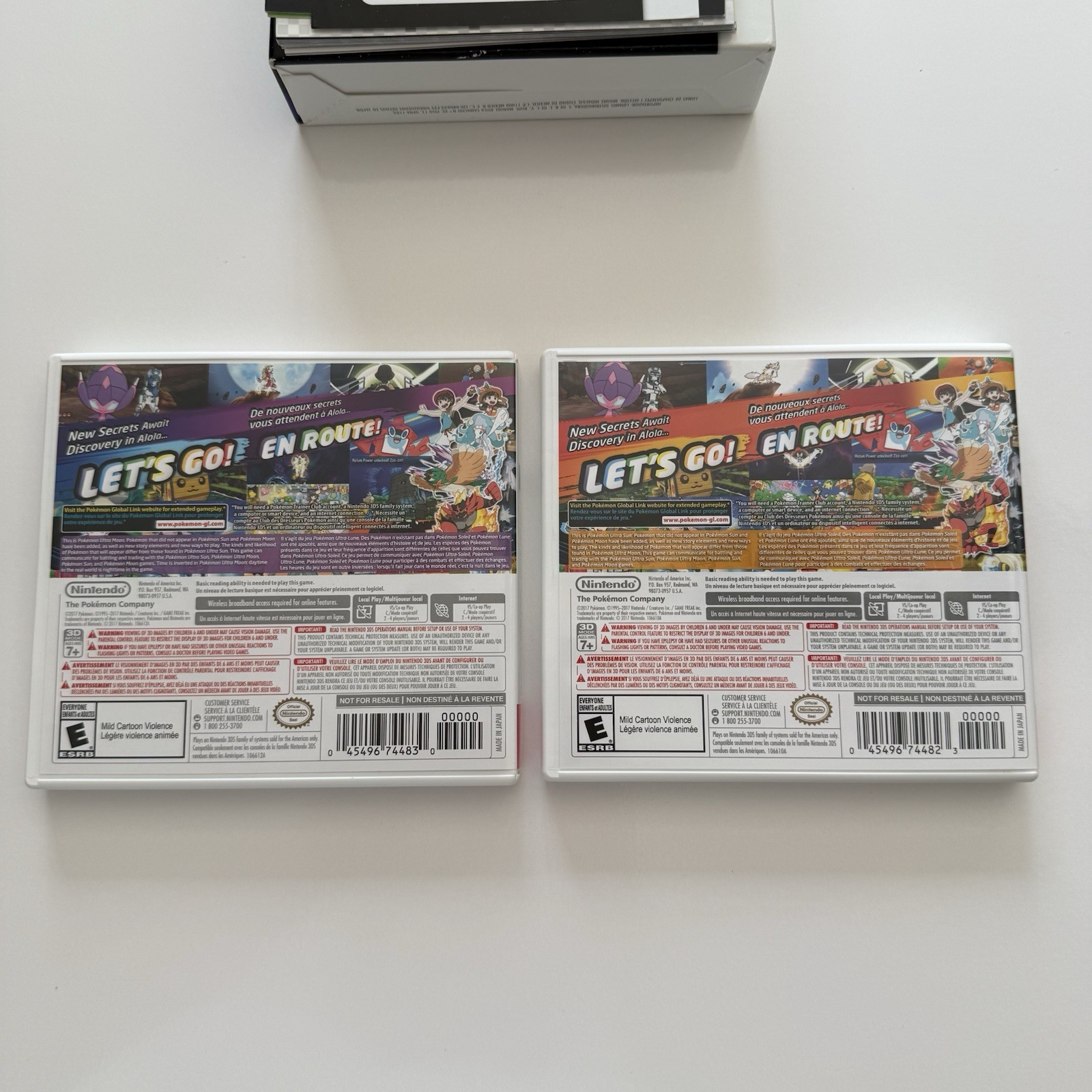 Pokemon Ultra Sun&Pokemon Ultra Moon Dual Pack Nintendo 3DS Complete in Big Box