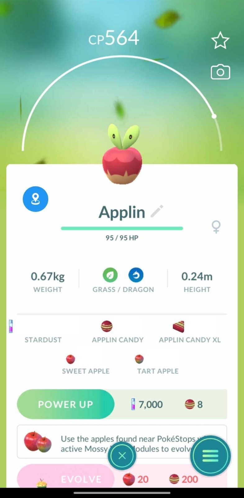 Pokemon Applin Trade Go