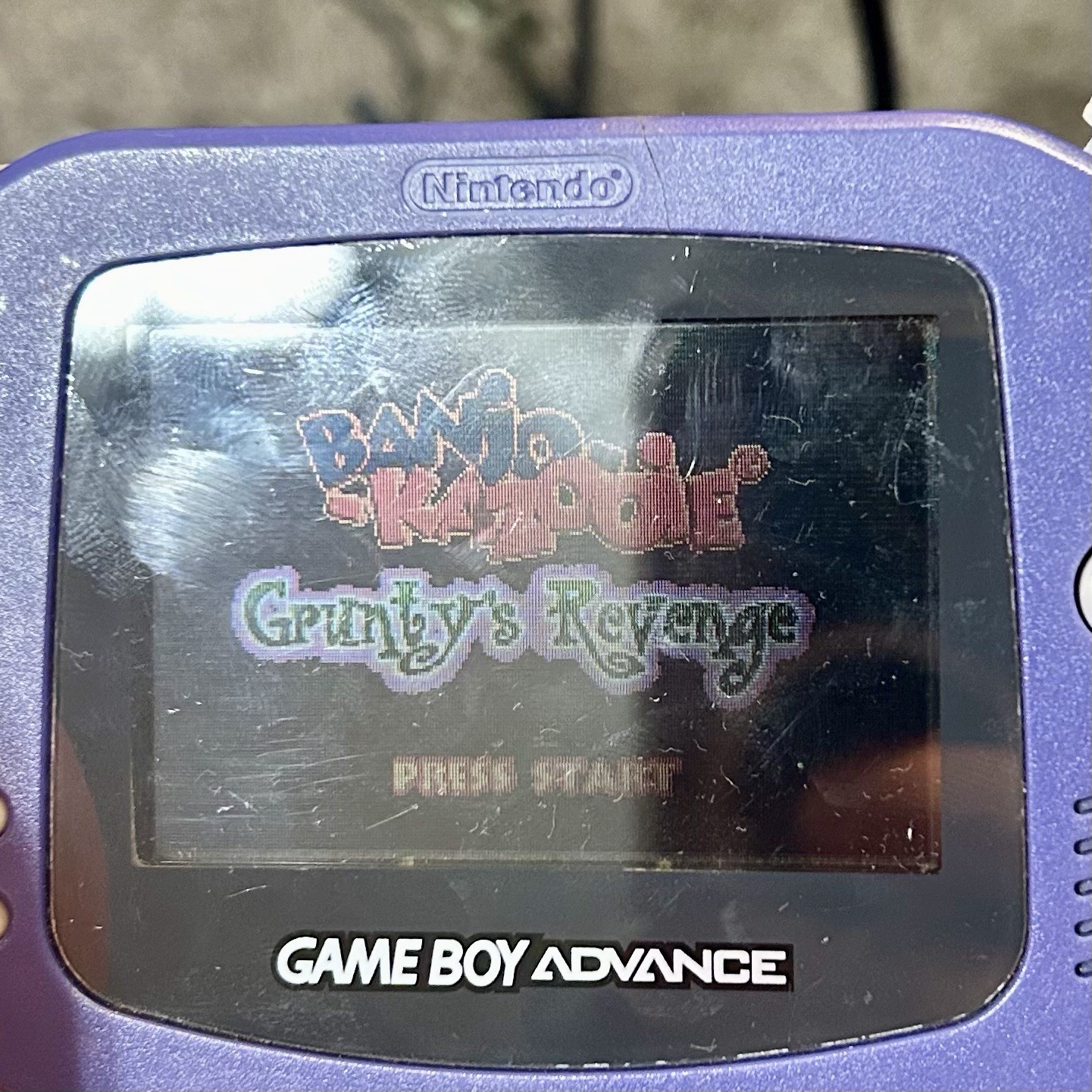Banjo Kazooie Gruntys Revenge Nintendo Game Boy Advance GBA Tested OEM (2003)