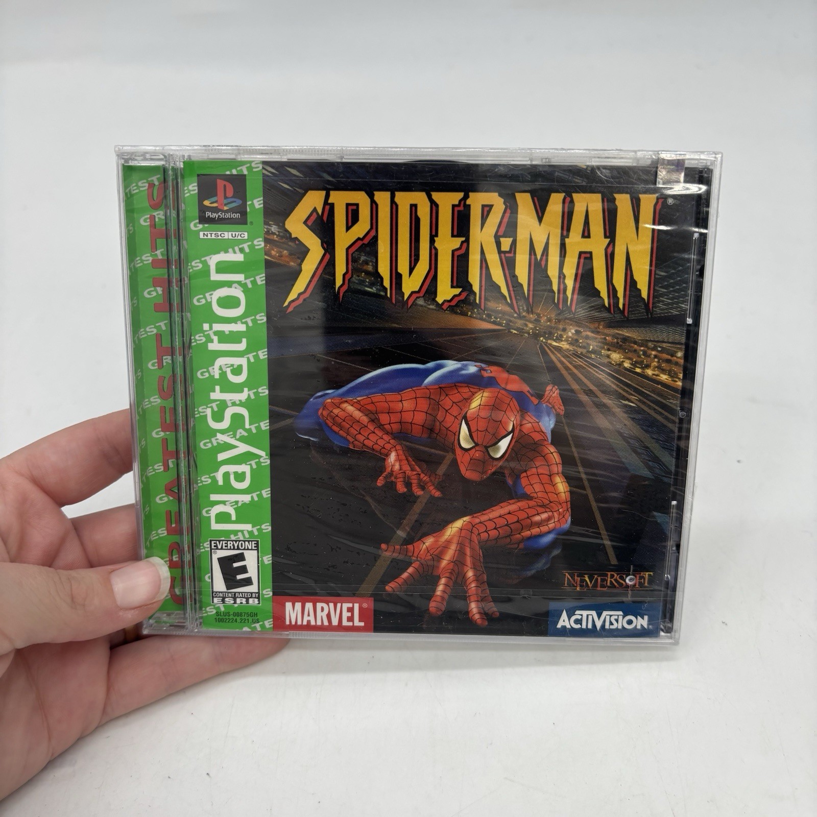 Spider-Man (SONY PlayStation 1, 2000) PS1 PSX Batman COMPLETE PRISTINE NEW MINT