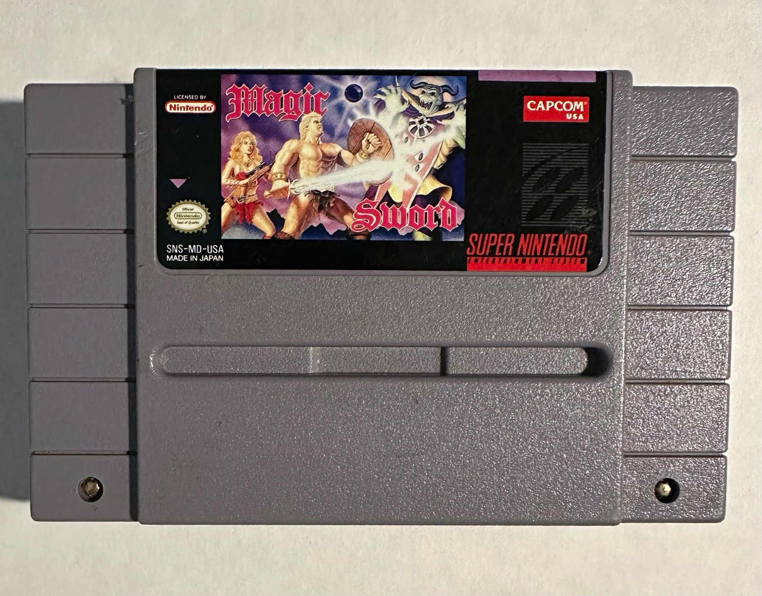 Nintendo SNES Magic Sword Tested & Working *Cartridge Only*
