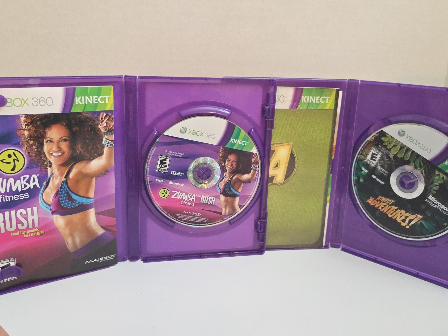 Xbox 360 Kinect Game Lot Star Wars + Harry Potter Tested Family Bundle