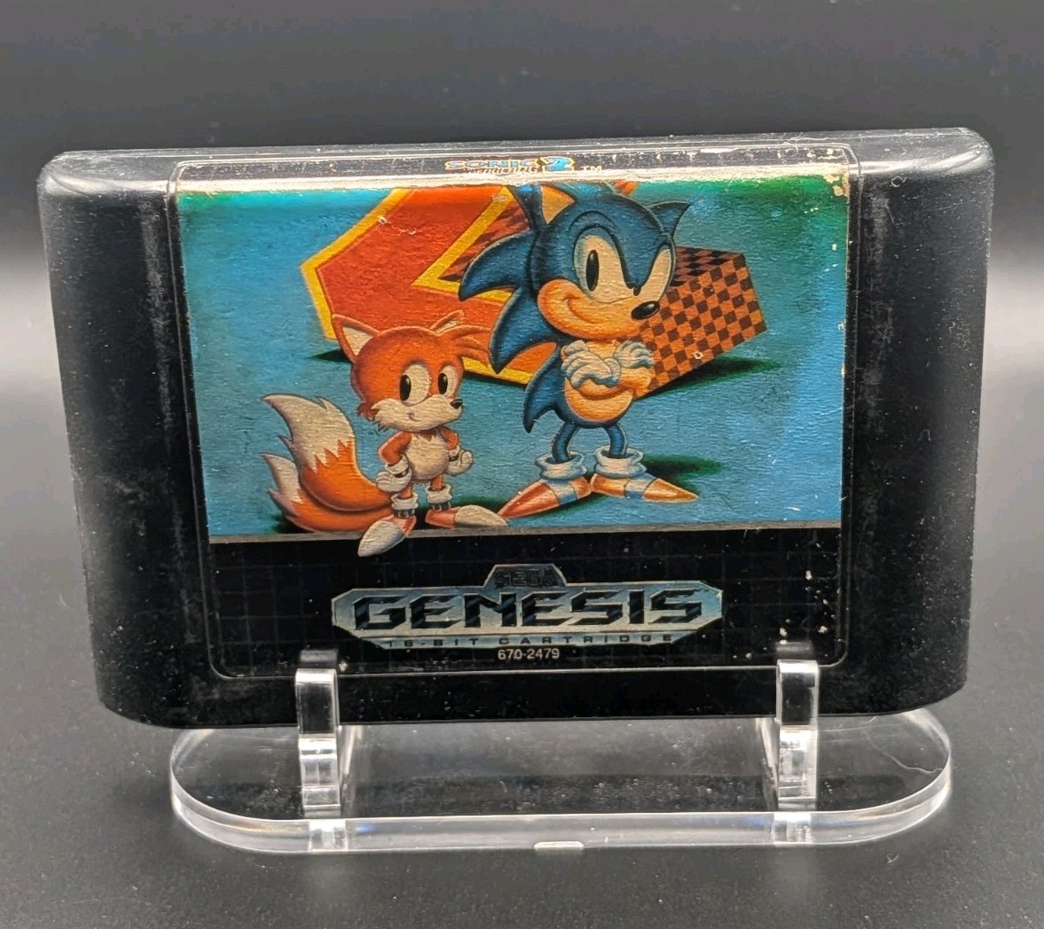 Sonic The Hedgehog 2 (Sega Genesis, 1992) Made In Japan (670-2479) Cart Working