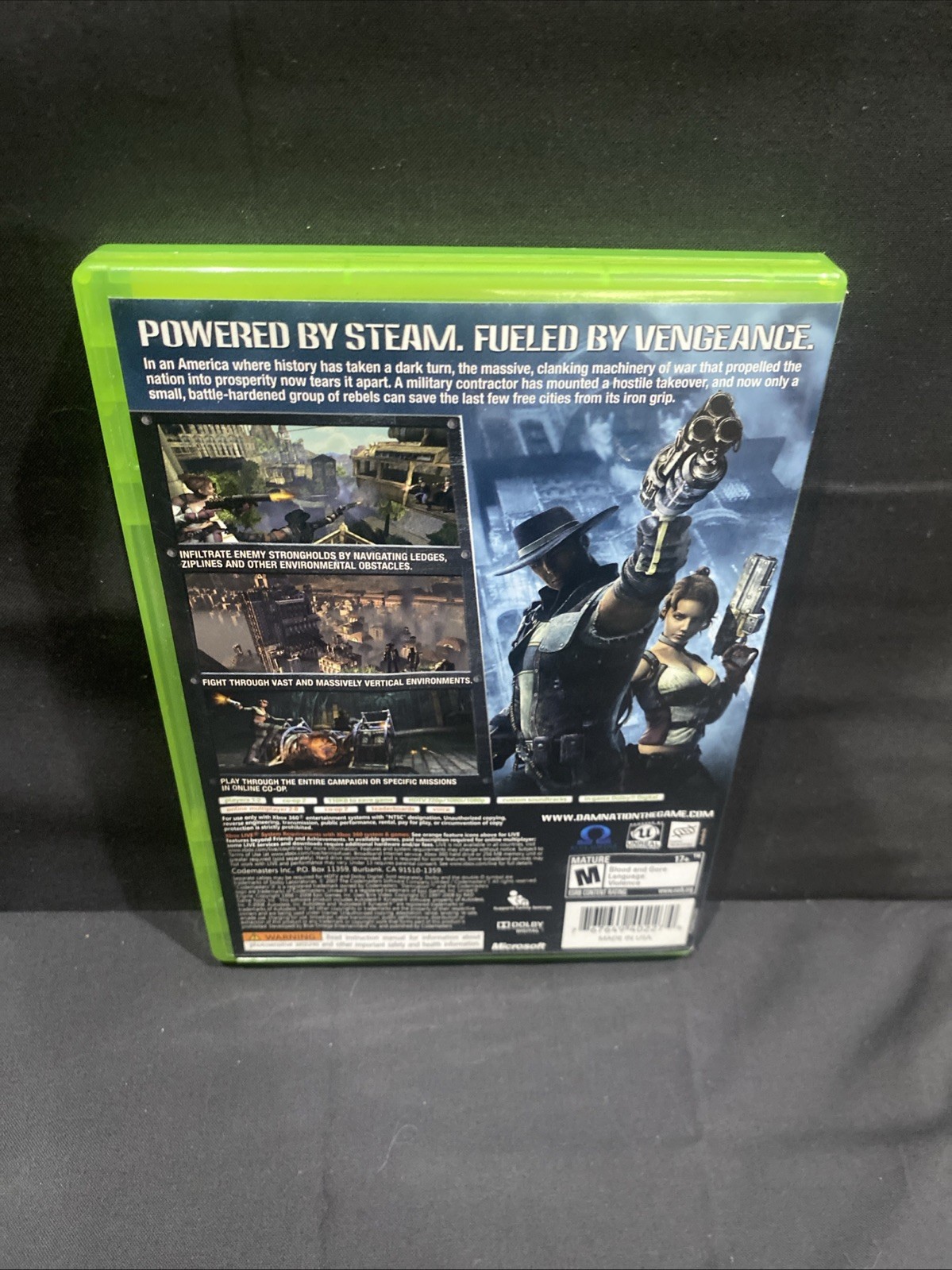 Damnation – Microsoft Xbox 360 Includes Manual Tested And Works – Clean Game